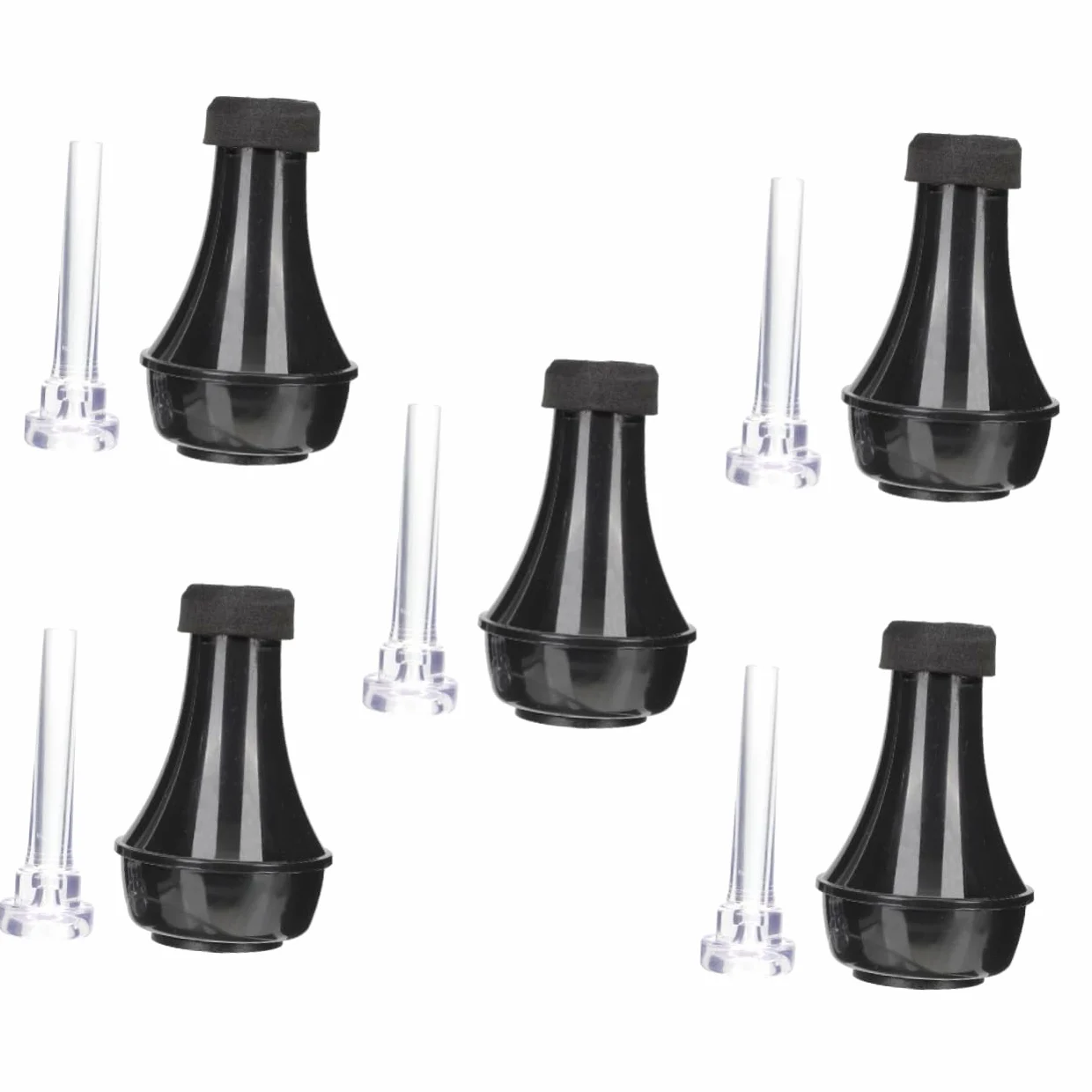 HEMOTON 5 Set Di Sordina Per Tromba Sordina Di Ricambio Per Tromba Sordina Dritta Per Esercitarsi Sordina Per Tromba Senza Sbavature Sicura Per La Bocca