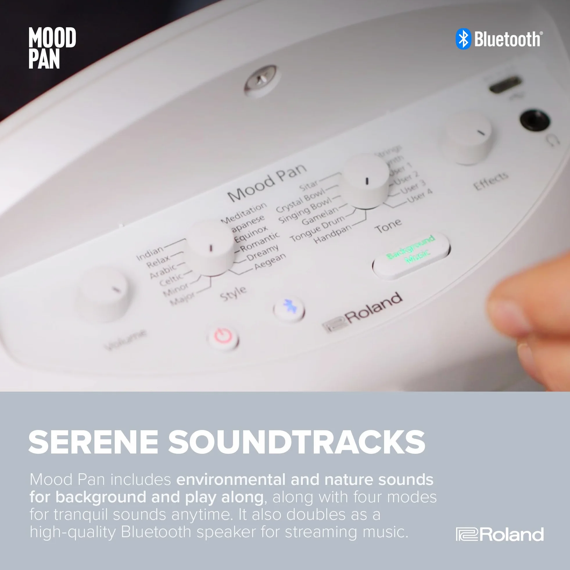 Roland MN-10 Digital Mood Pan Mano Elettronica Percussioni
