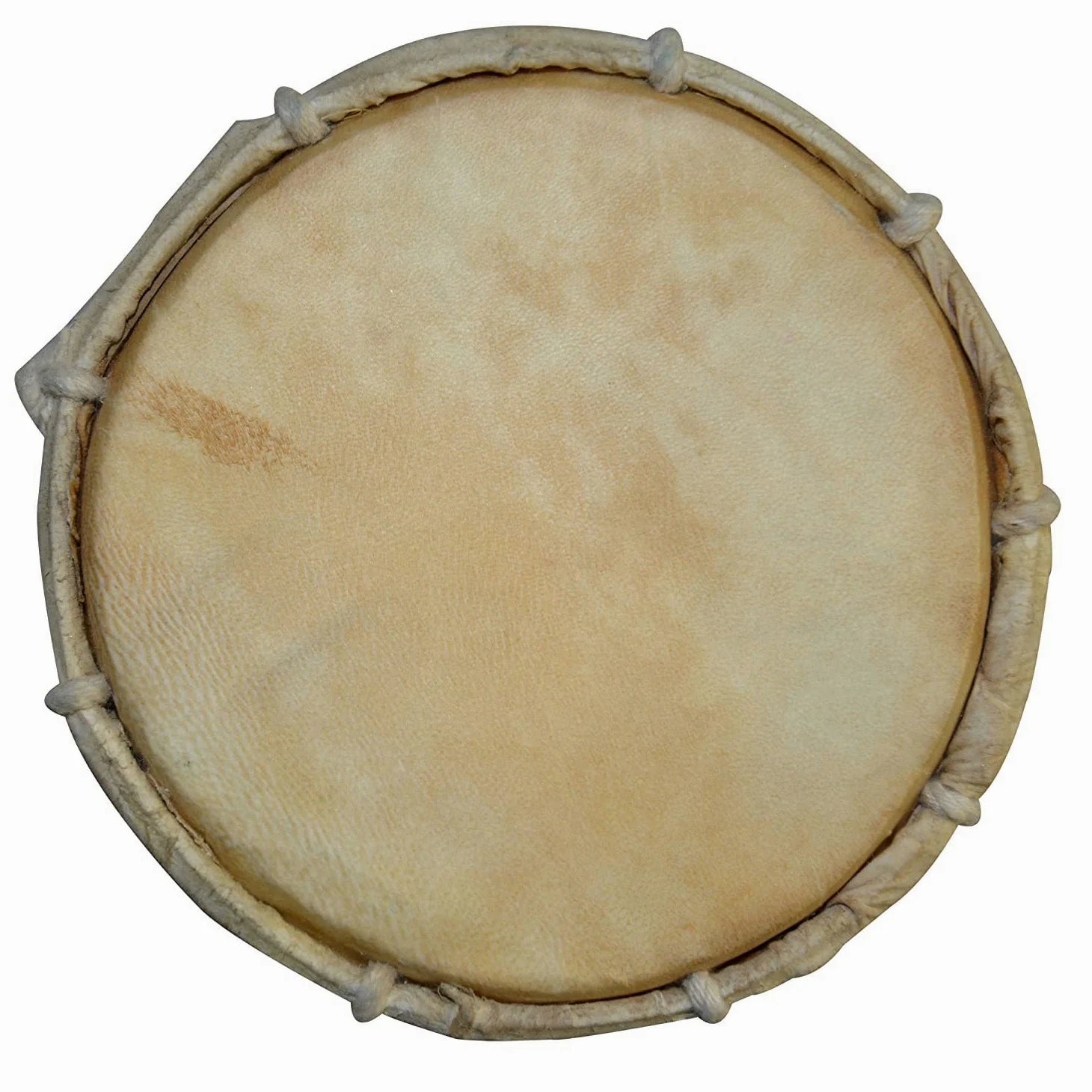 Damroo Damru tamburo signore Shiva tamburo sacro pooja oggetto induismo con pelle di capra 12,7 cm