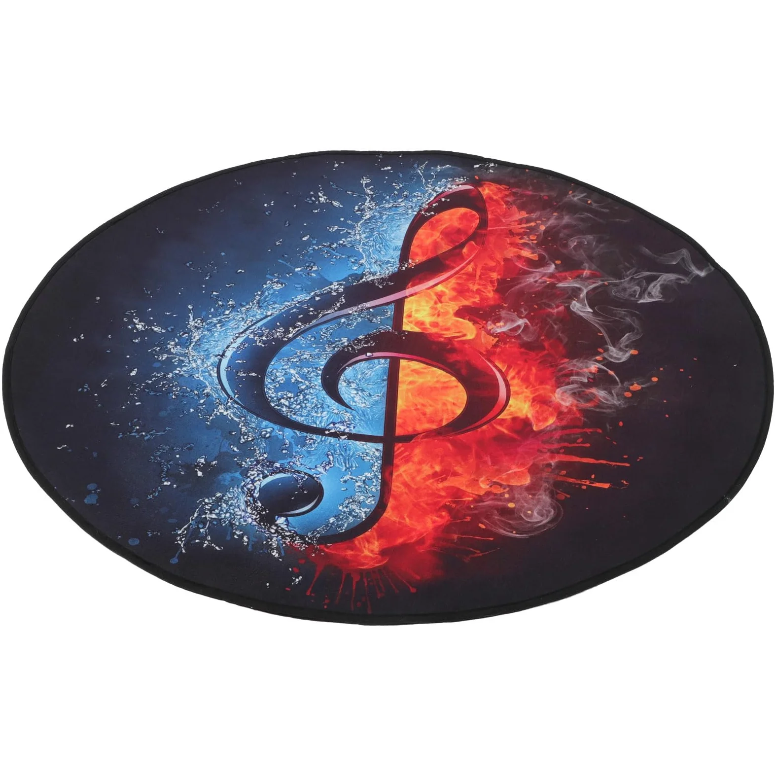 MAGICLULU Tappeto Fonoassorbente per Batteria Particelle Antiscivolo Antiscivolo in Flanella Tappeto Decorazione Pavimento Resistente per Strumenti Musicali, per Casa e Negozio