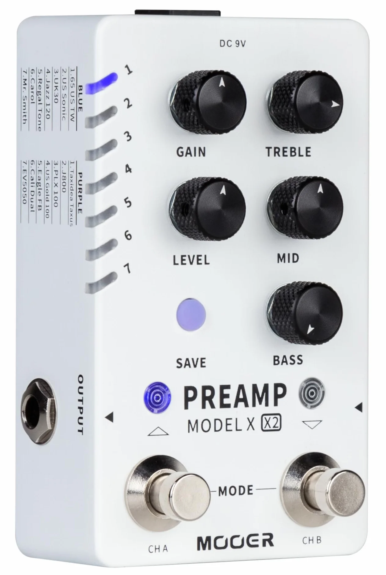 Mooer Preamp Model X2 - Preamp Digital Dual Channel