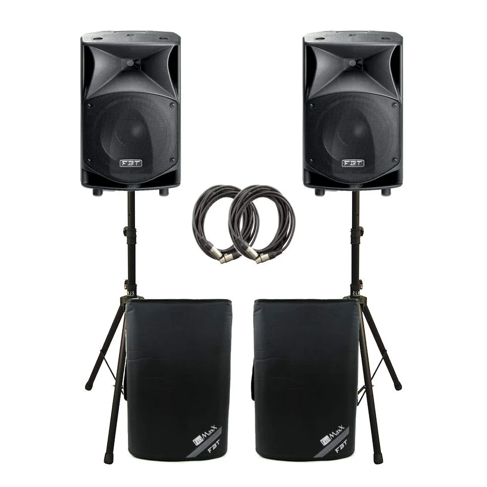 2x FBT JMAXX 112A 1800W Active 2 Way Speaker Sound System PA Bundle