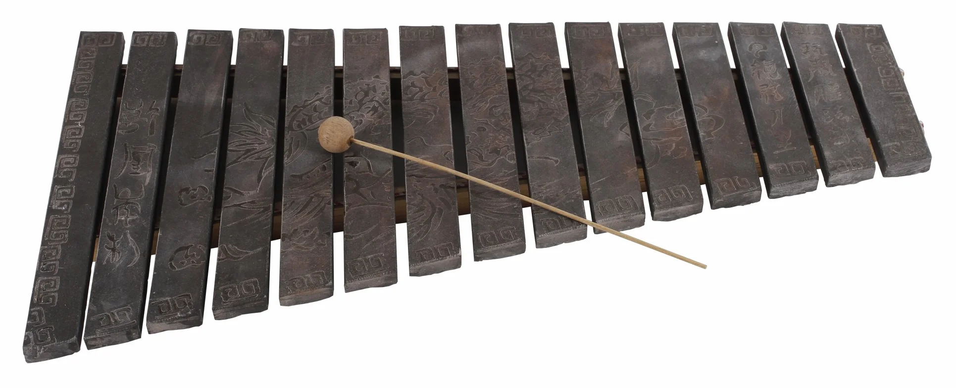 Gioco suono suono pietra litophon xilofono AUS Dem pietra naturale phonolith Finemente decorato