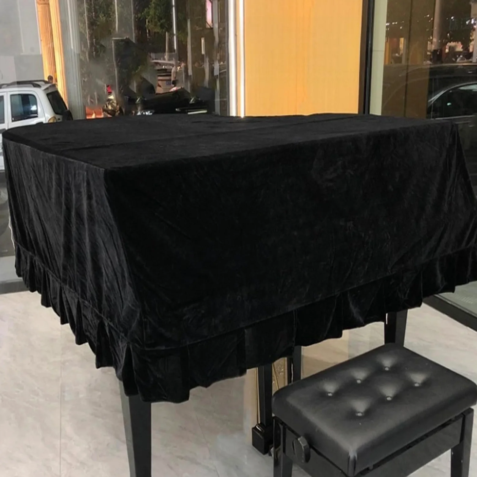 Copertura per pianoforte, impermeabile, antipolvere, per pianoforti a coda, resistente all'umidità e alla polvere, ideale per principianti pianisti e artisti