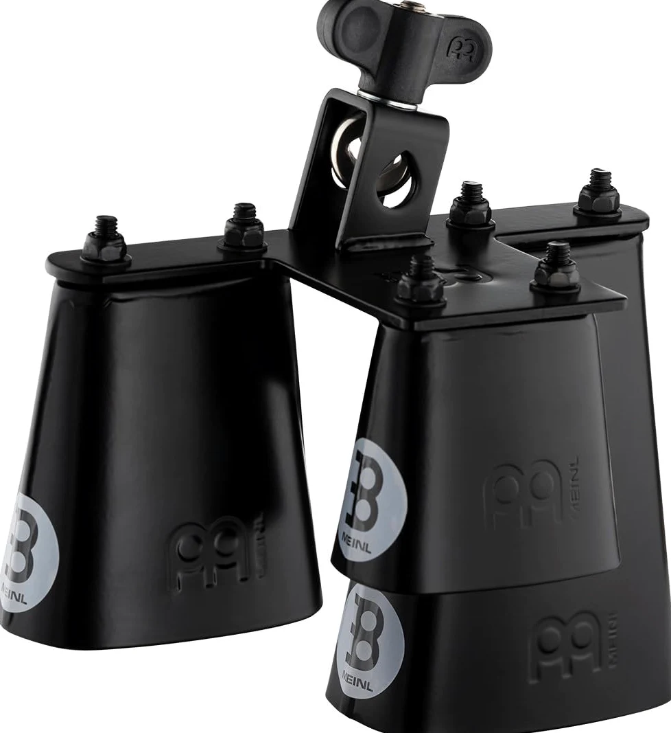 Meinl Percussion SLTRI-BK - Campanaccio triplo, Colore: Nero