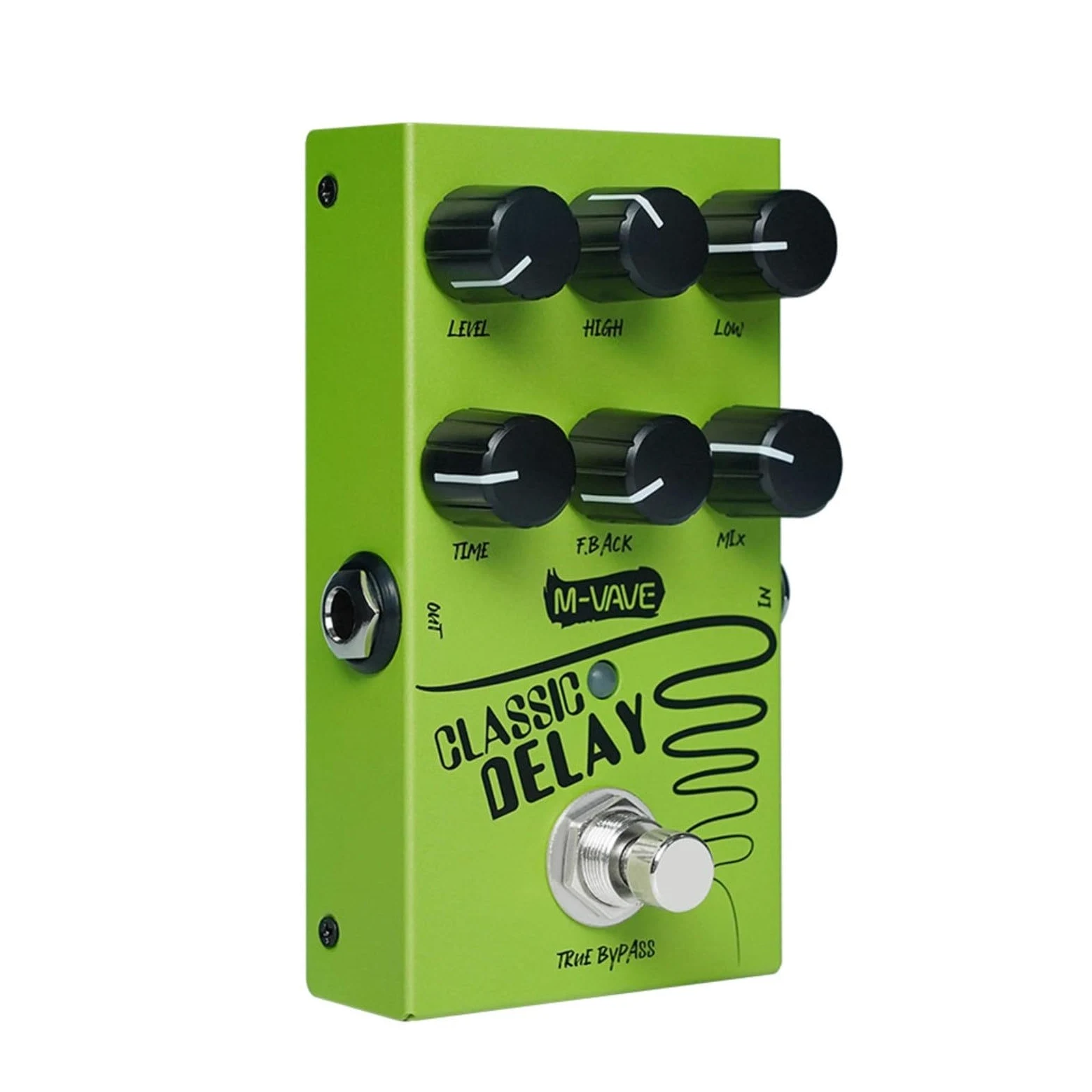 Delay Pedal Chitarra Delay Pedal Analogico Classicl Delay Effect, 600Ms Tempo di Ritardo Massimo Per Esplorazione Musicale