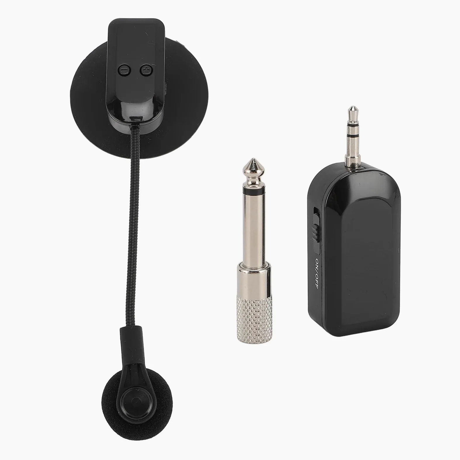 Ausla Microfono Strumentale Wireless, Ricezione e Trasmissione Pickup 2.4G con Clips per Strumenti per Chitarra Violino Fisarmonica Violoncello Cetra Liuto