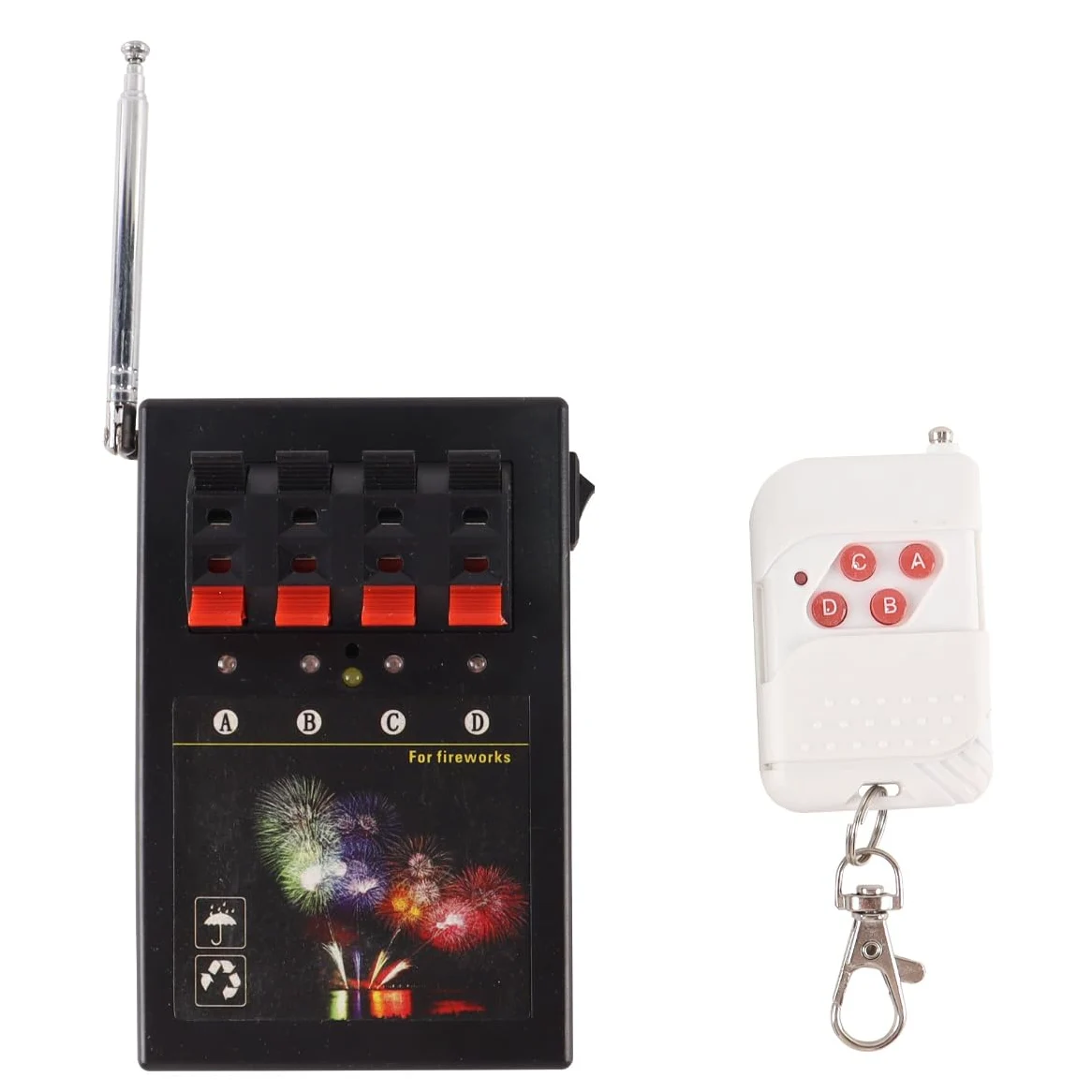 Gorise Sistema di accensione fuochi d'artificio Wireless con Telecomando, accenditore a Ponte, modalità a 4 canali, per Il Controllo di fuochi d'artificio a Terra per Feste, Matrimoni