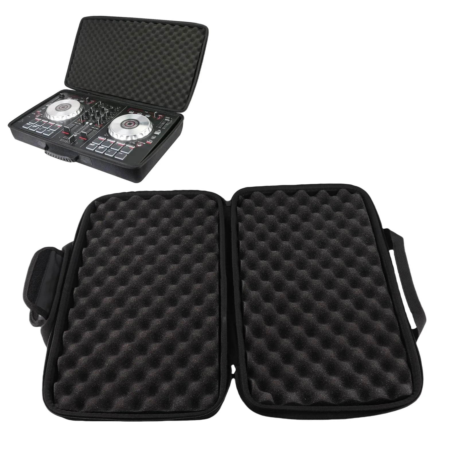 Goshyda Custodia per Controller DJ per Controller DDJ FLX4 400 SB2 SB3 RB Double Channel, Custodia Portatile del Sacco di Archiviazione DJ con Spugna Buffer