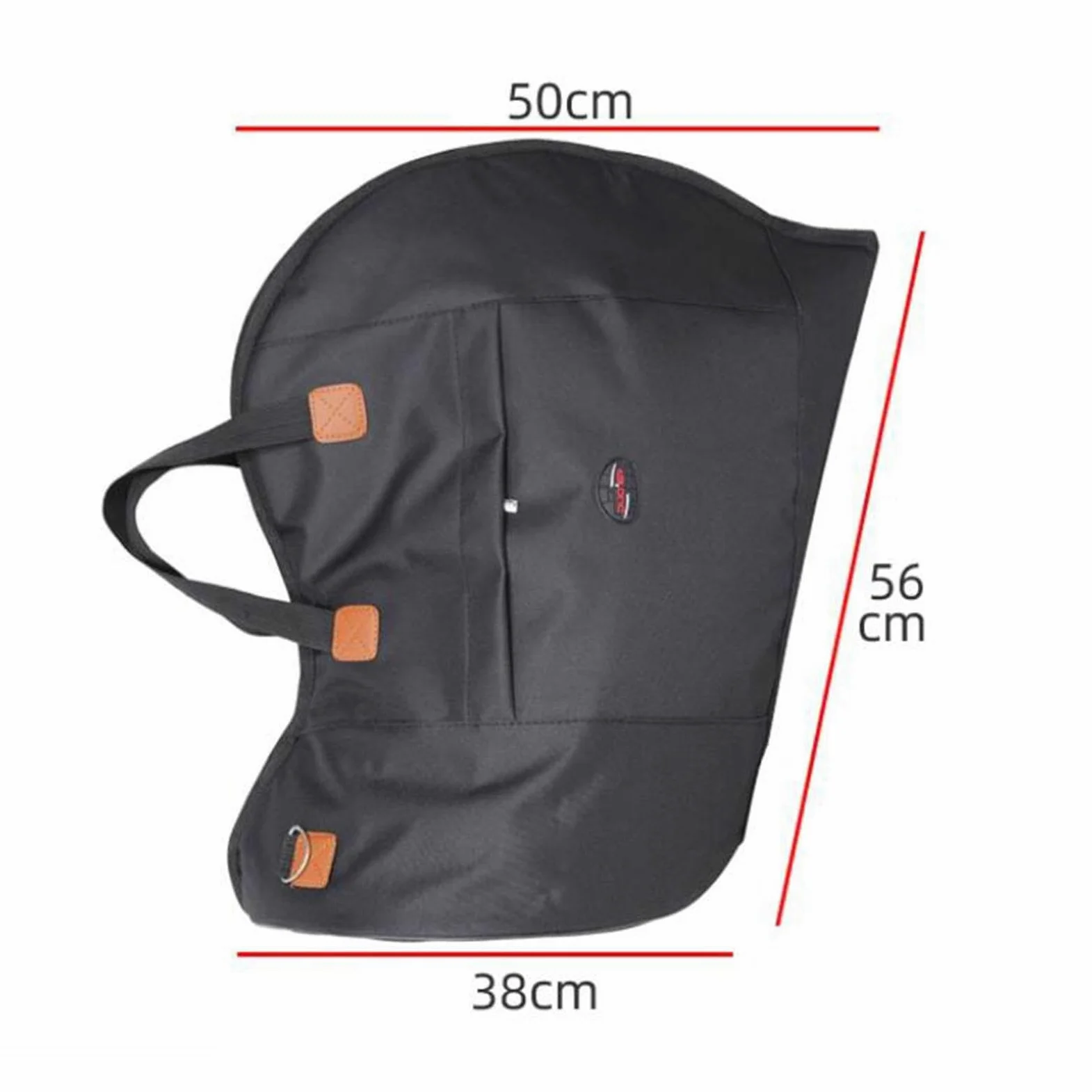 Zaino musicale impermeabile in tessuto Oxford per custodia per corno francese, tracolla regolabile, adatto per viaggi, zaino con tracolla regolabile e impermeabile