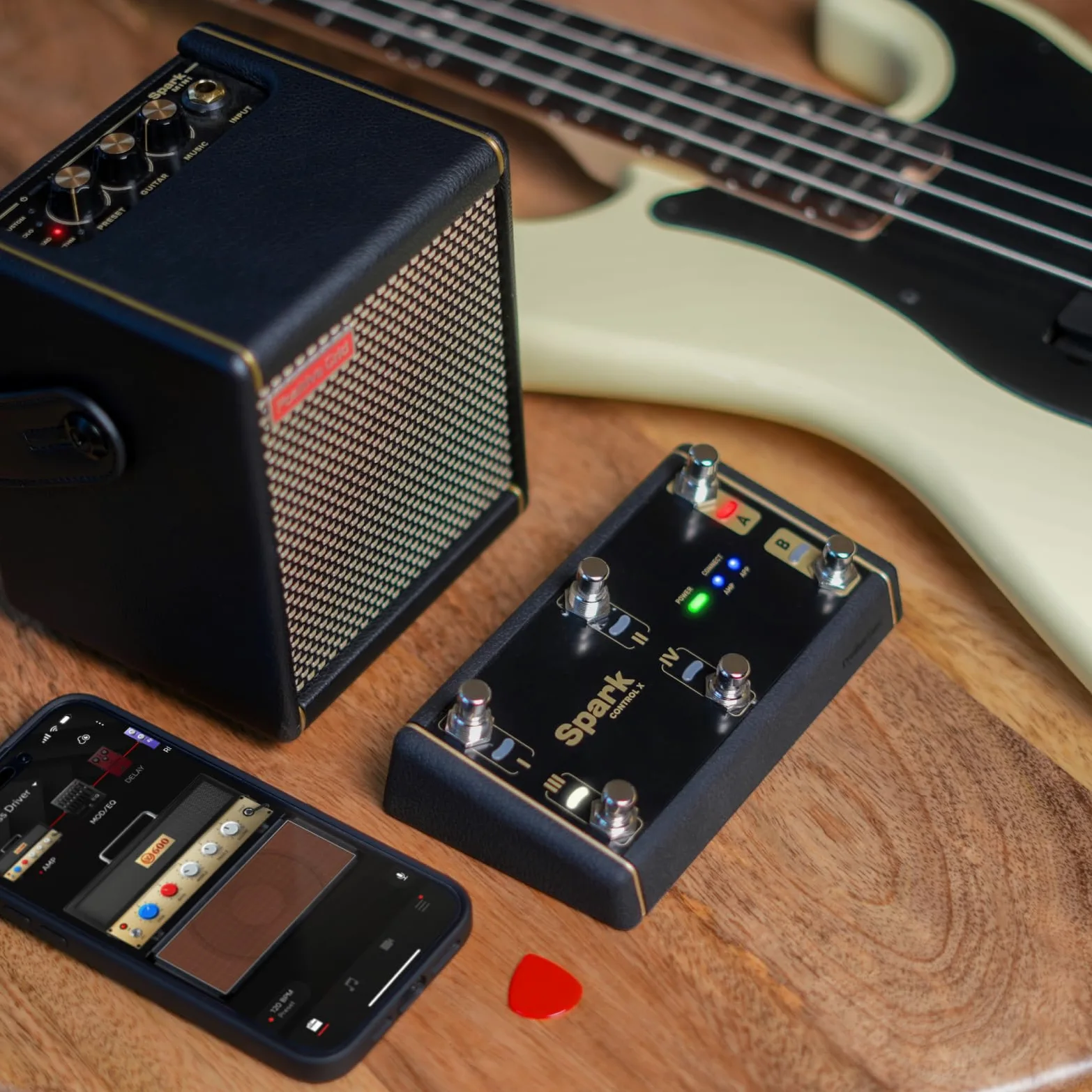 Positive Grid Spark Control X Pedaliera Wireless per Amplificatori della Serie Spark