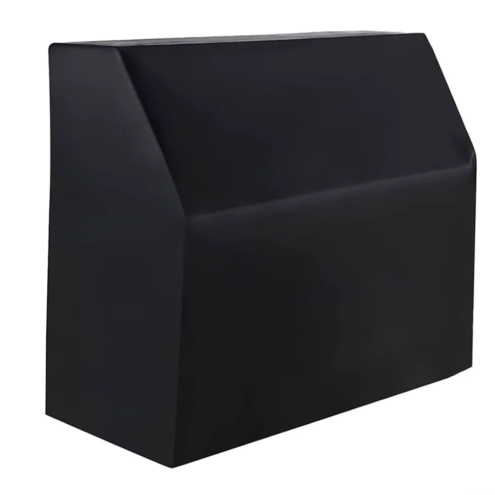 Copertura per pianoforte verticale Oxford 420D con rivestimento argento, 153 x 35 x 110 cm, custodia protettiva antipolvere completa per uso interno ed esterno, custodia nera inclusa