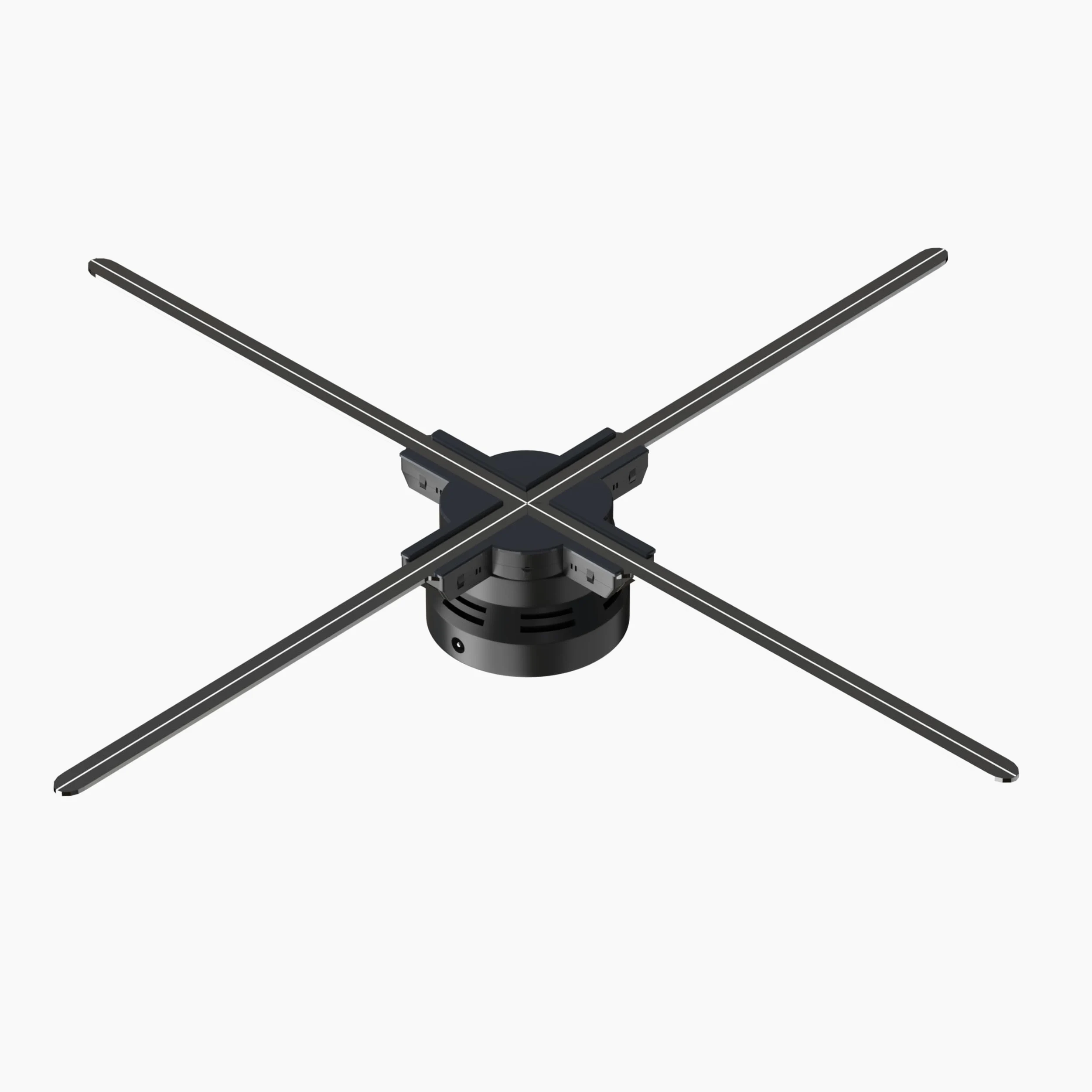 Missyou - Ventilatore con proiettore olografico 3D da 56 cm, supporta App per il cellulare e WiFi fornito con 700 contenuti video, adatto per mostre, centri commerciali, cinema, per il Natale