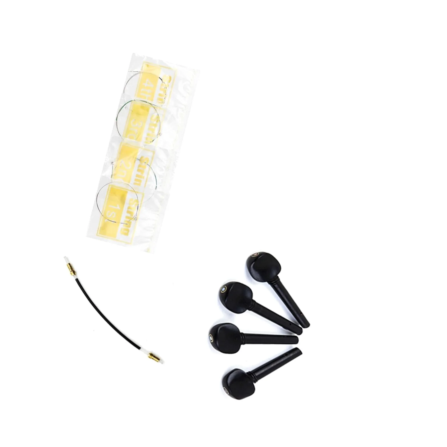 pezzi di ricambio per violino Set di tre pezzi per violino Corde Pioli in ebano Corda per coda Set per violino Accessori per strumenti musicali