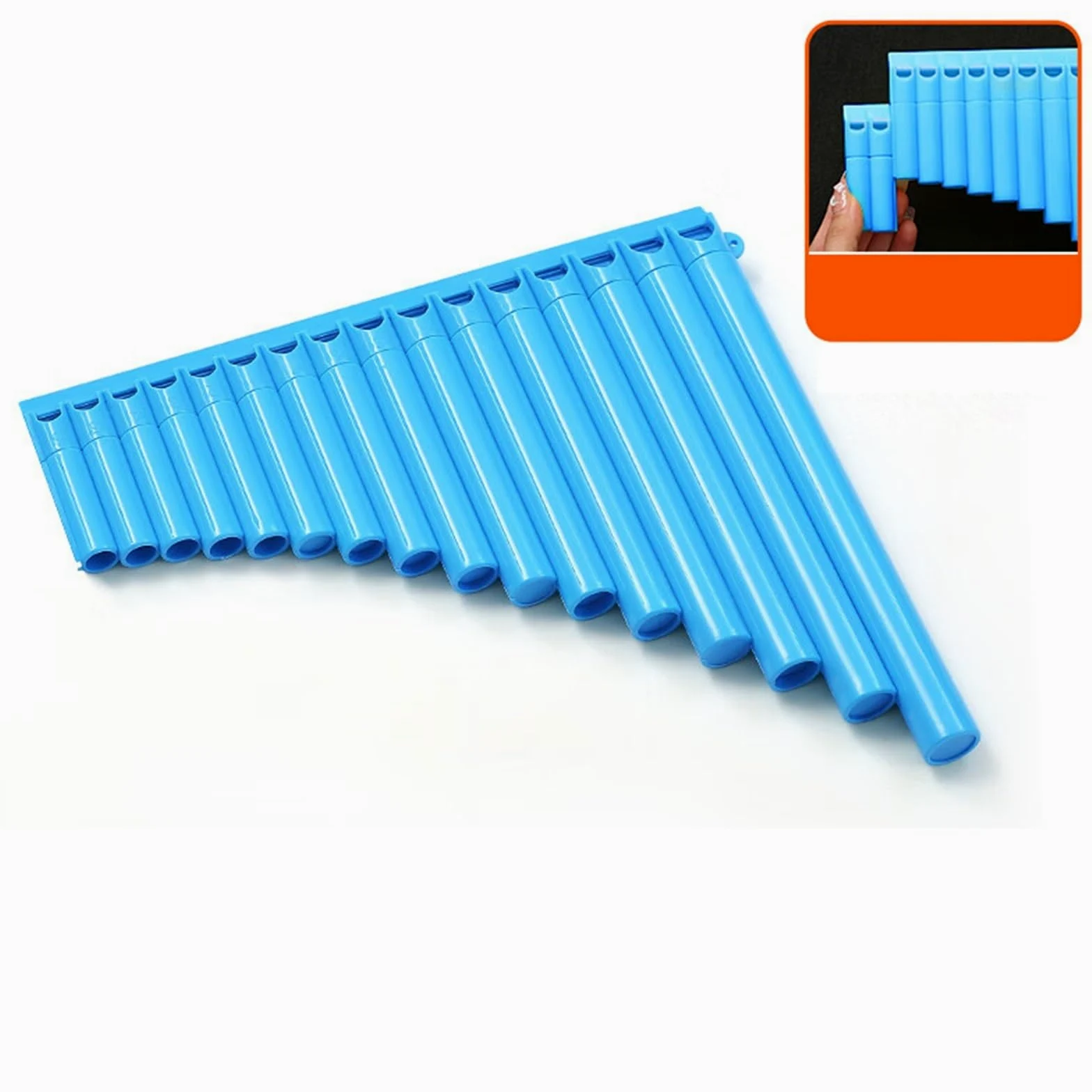 Flauto Pan Flauto Di Pan Professionale 16 Pipe Blu Ideale Per Principianti