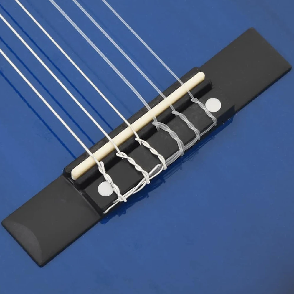 Set Chitarra Classica per Principianti Blu 8 pz 1/2 34", Arte e Svago,Strumenti Musicali,Strumenti a Corda,Chitarre, 2.05kg-70125
