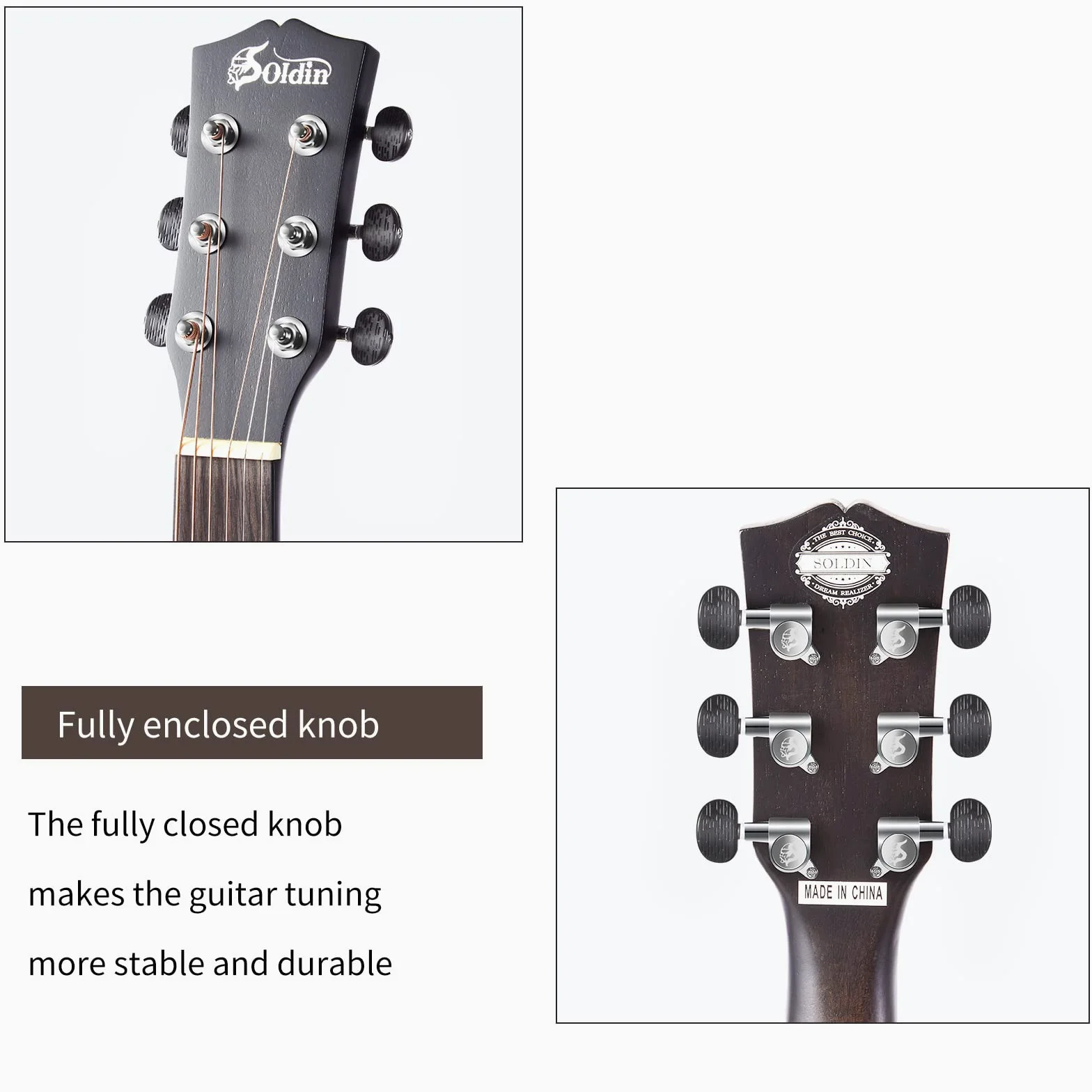 Chitarra acustica da 40 pollici in abete massello Top Cutway Bundle kit con custodia,supporto per chitarra,accordatore,cinturino,capo,corde,panno per la pulizia e plettri (nero silenzioso)