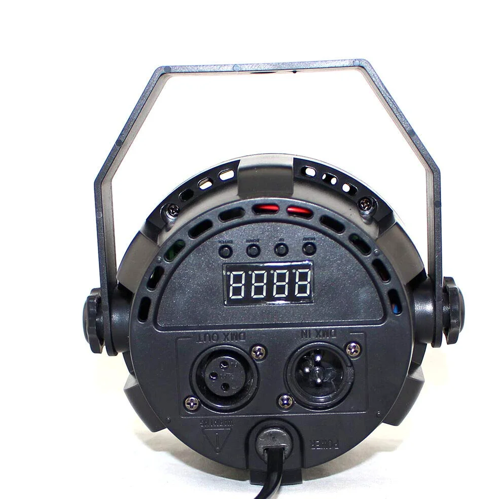 Set di 4 luci da palcoscenico 15 W LED RGB Flat PAR luce DMX illuminazione da palcoscenico 7 canali di controllo LED sfera da discoteca per festa faretto per illuminazione