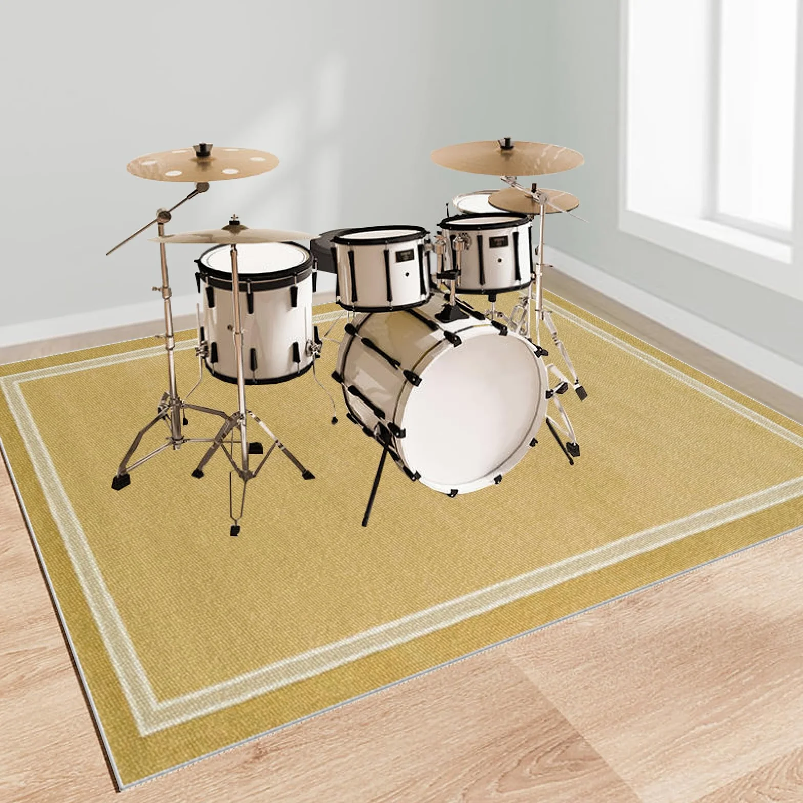 230 x 180 cm Tappeti per Batteria Elettronica Tappeto Insonorizzato Professionale Tappetino Batteria Tappeto Drum Tappetino per Batteria Acustica Coperta Antiscivolo Insonorizzata
