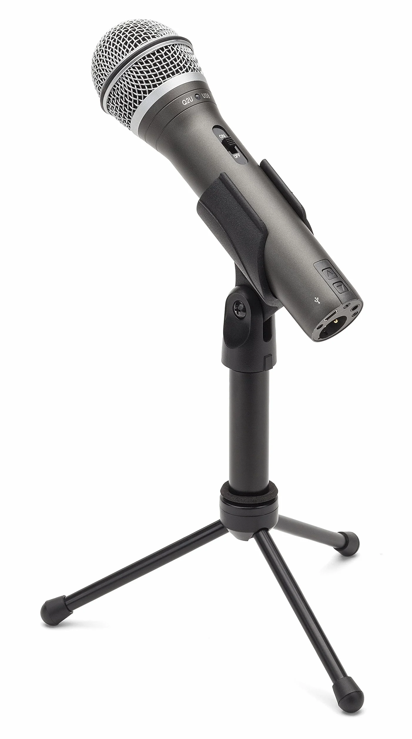 Samson SAQ2U Microfono dinamico plamare USB/XLR, Grigio