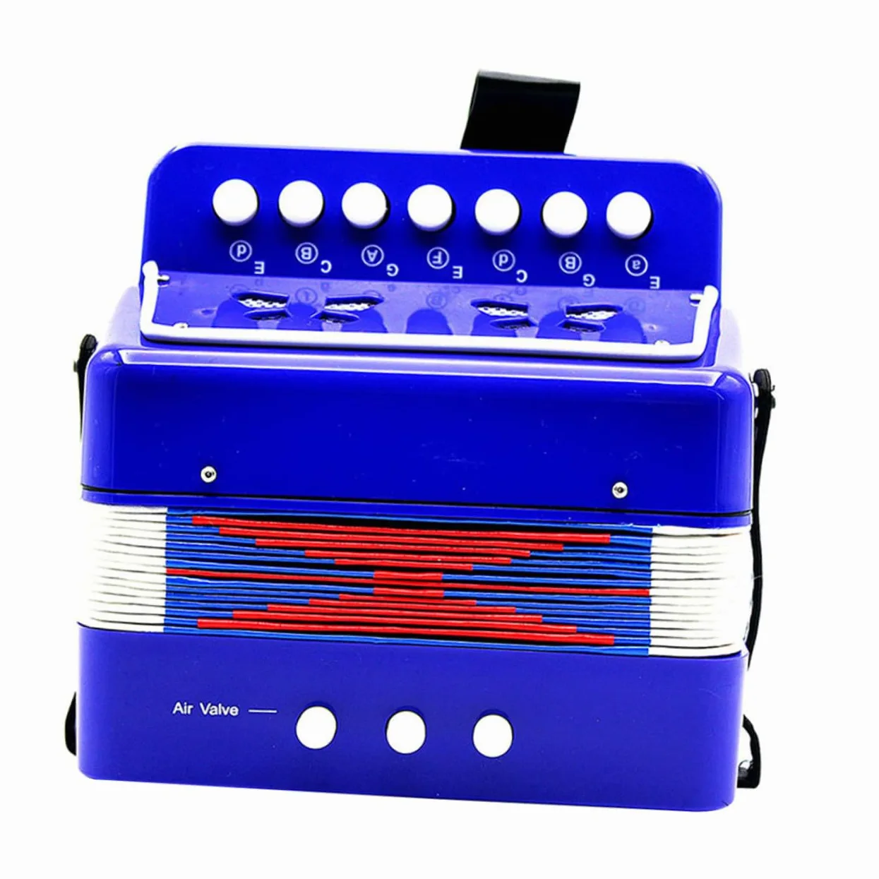 Fisarmonica Giocattolo Blu per Ragazzo Ragazza, Strumento Musicale | Abs e Plastiche Ingegneristiche, Leggero per Mani Piccole, per Apprendimento e Pratica dei Giovani