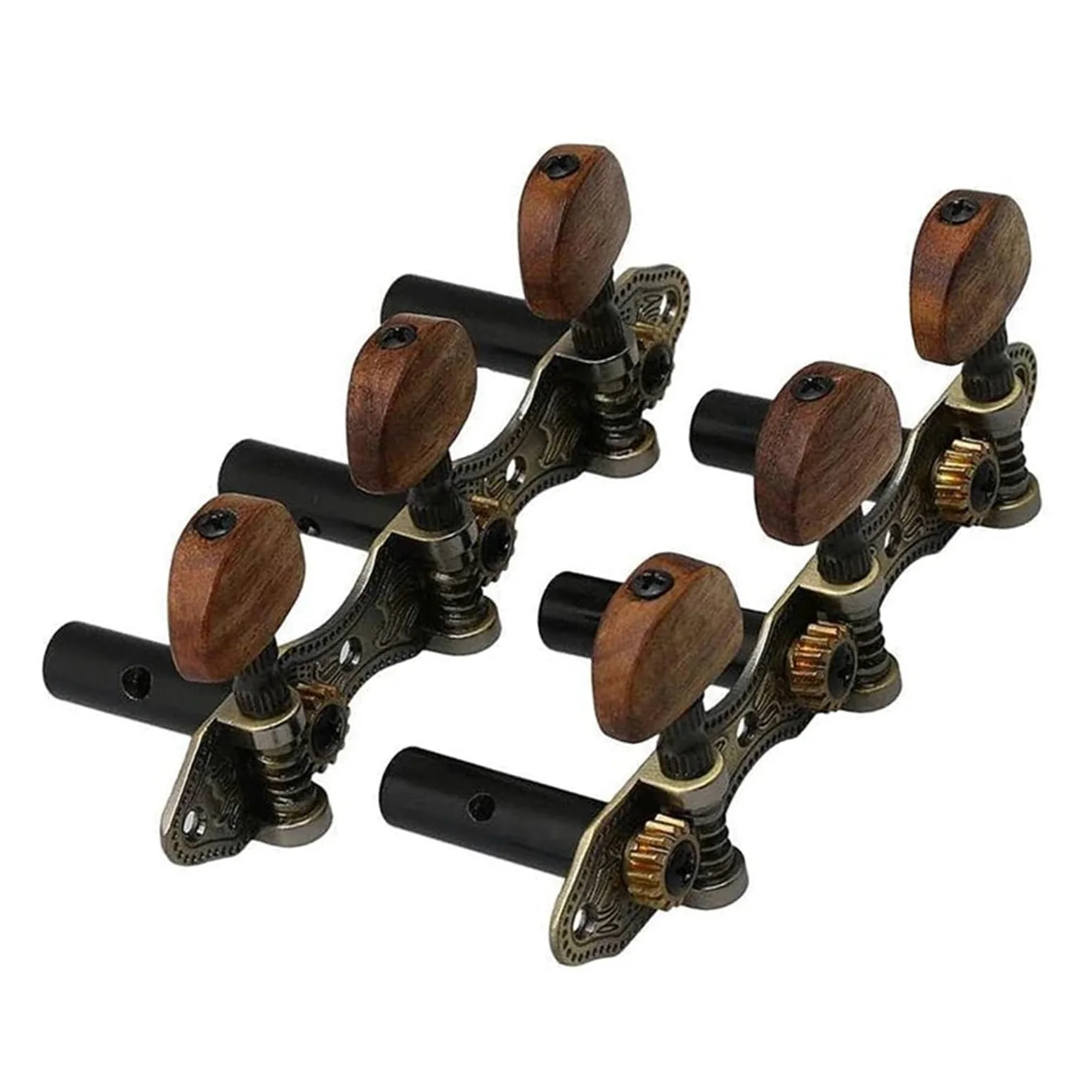 Accordatore Per Chitarra Set di 2 chiavi di accordatura per accordatore per chitarra Parti di ricambio per la testa della macchina per chitarra classica