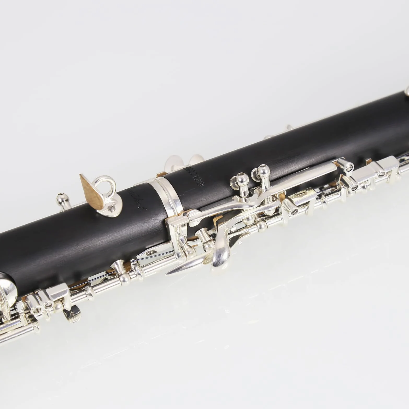 Oboe Beginner Student Level ABS Corpo Argento Semiautomatico C-Ton con foglia di tubo, panno per la pulizia, bastoncini, carta cipria, carta assorbente, supporto per pollice, cacciavite, guanti,