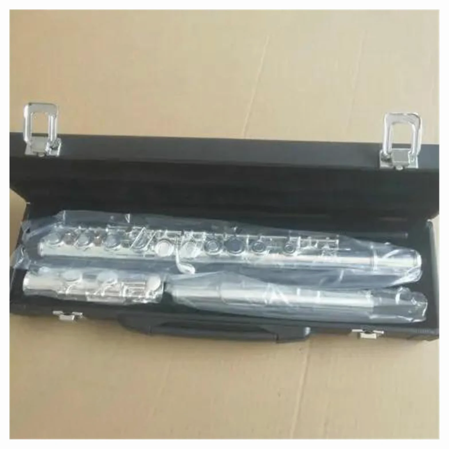 Eccellente Flauto A Tono C A 16 Fori A Foro Aperto In Rame Bianco Placcato Argento Con Chiave E Flauto Traverso Kit