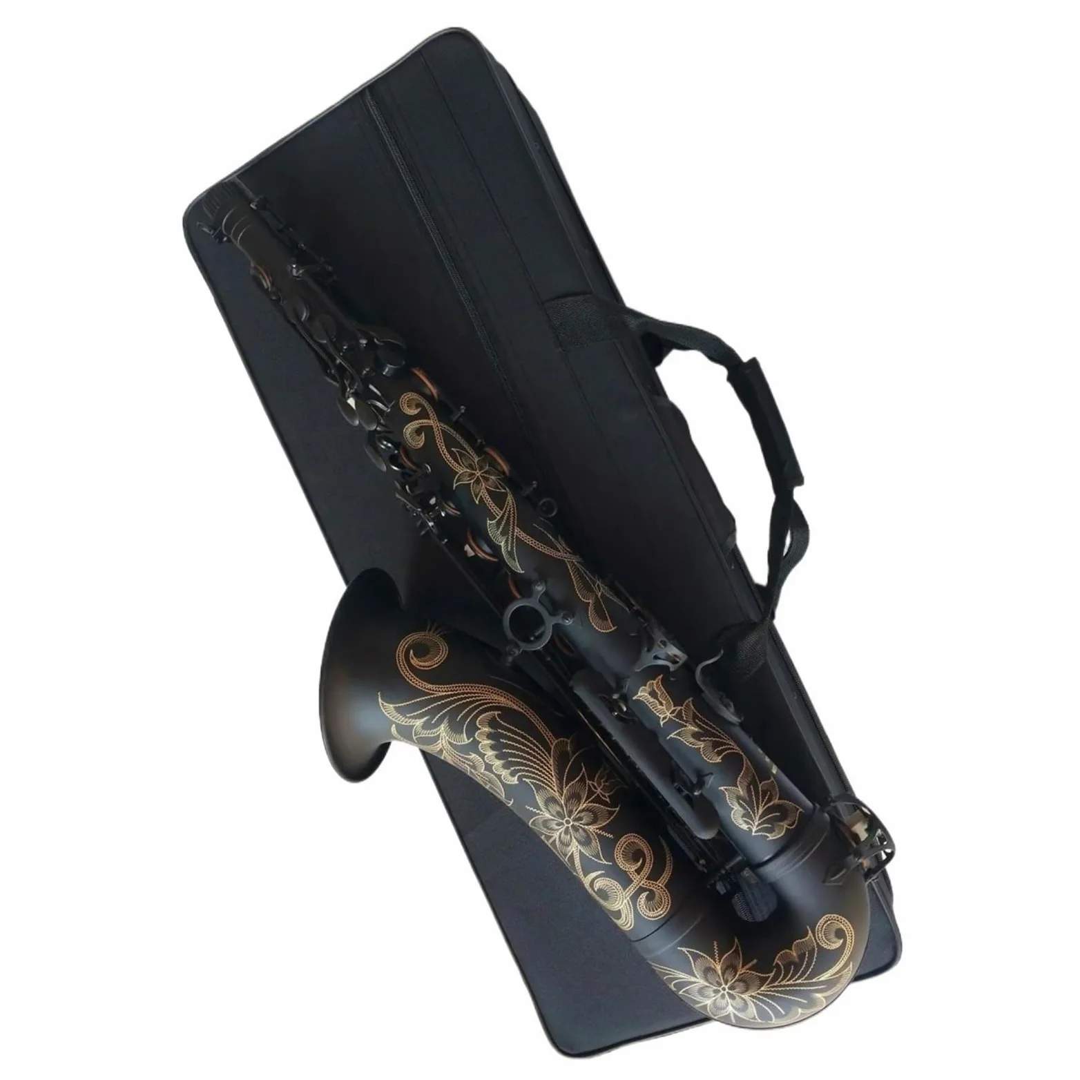 Sassofono Professionale Tenore Sassofono Tenore Nero Oro Sax Strumento Musicale Professionale Con Custodia