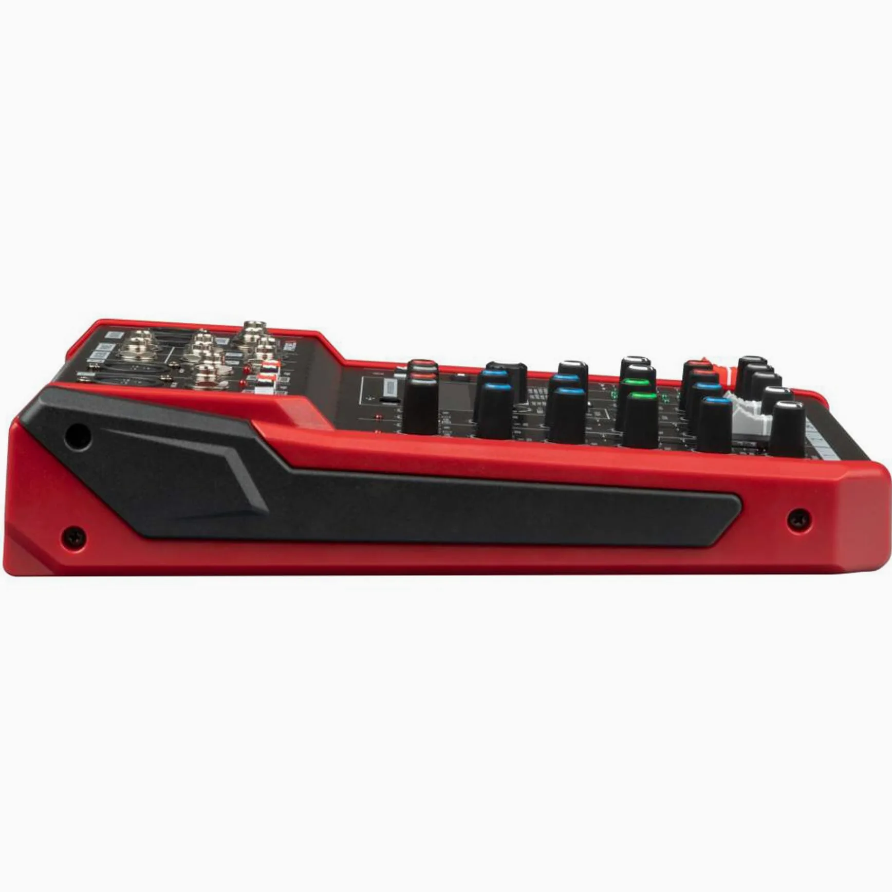 PROEL Proel PLAYMIX6 - Mixer audio a 6 ingressi con modulo bluetooth, lettore MP3 e Registrazione stereo su USB, Nero rifiniture in Rosso