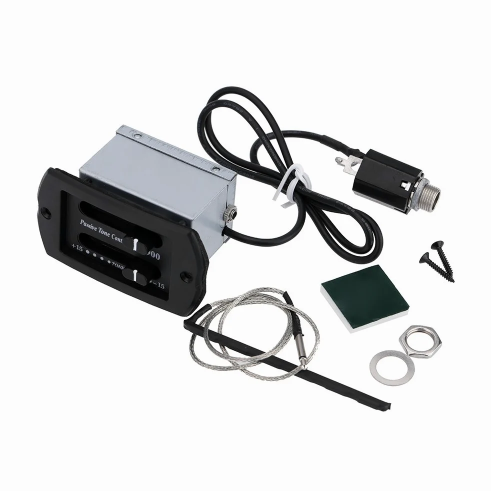 Semplice Pickup per Chitarra Equalizzatore Preamplificatore Sintonizzatore Piezoelettrico Pickup Band Strumento Musicale