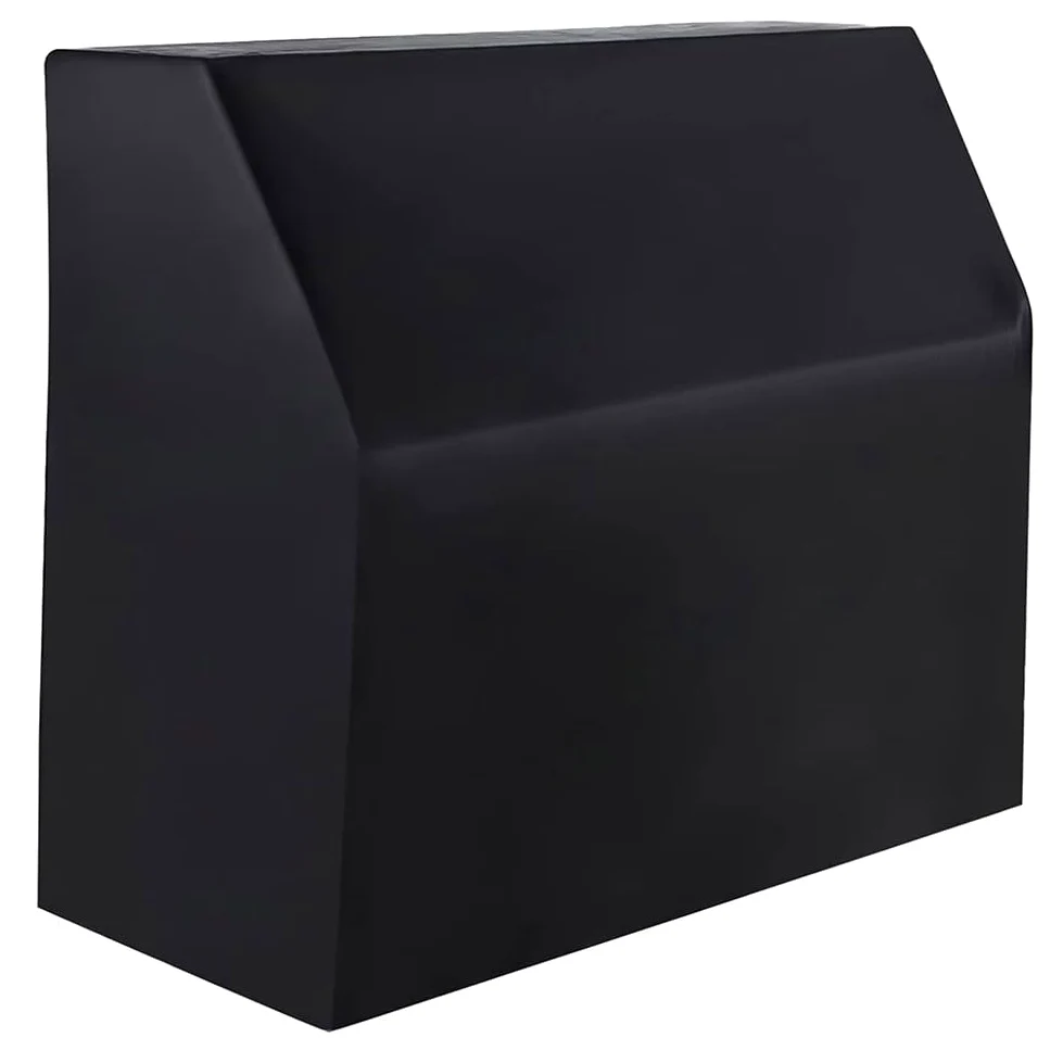 Copertura per pianoforte verticale Oxford 420D con rivestimento argento, 153 x 35 x 110 cm, custodia protettiva antipolvere completa per uso interno ed esterno, custodia nera inclusa