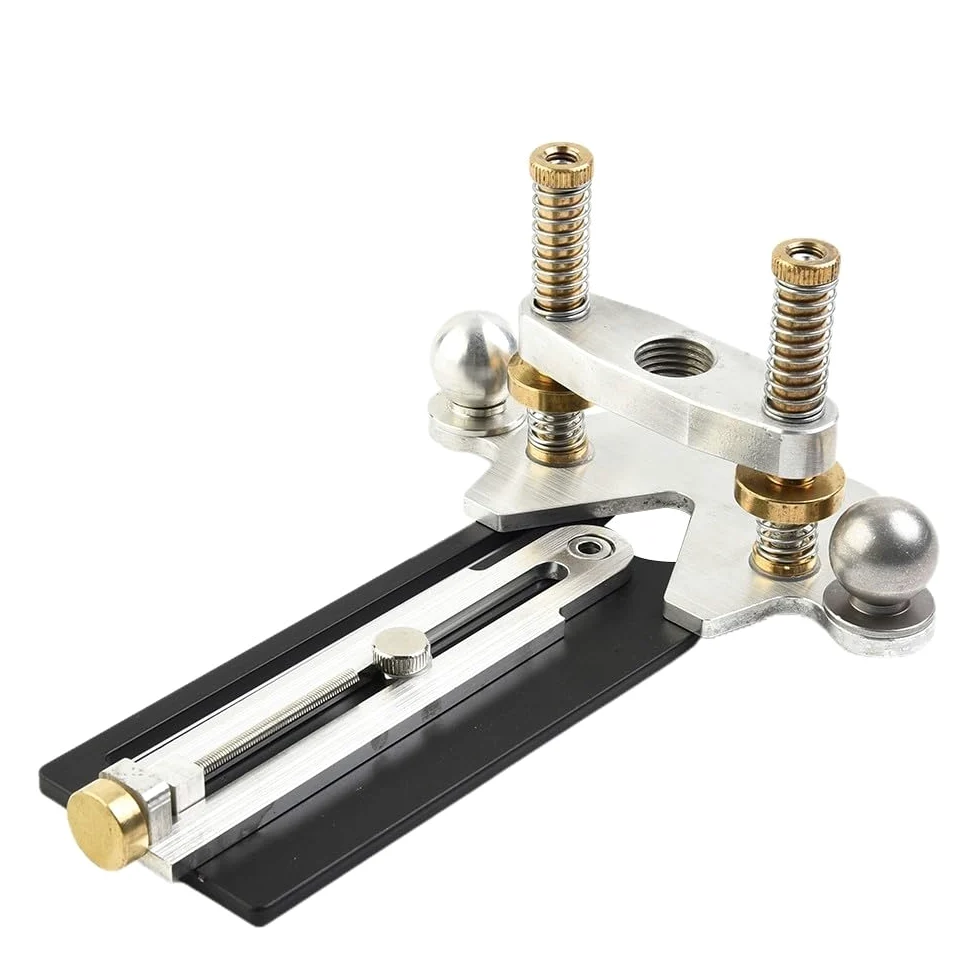 Heavy Duty Guitar Sound Hole Router Jig per lavori di precisione, strumento di taglio circolare per costruzione di chitarra acustica, dispositivo di instradamento in metallo per negozi di liutai
