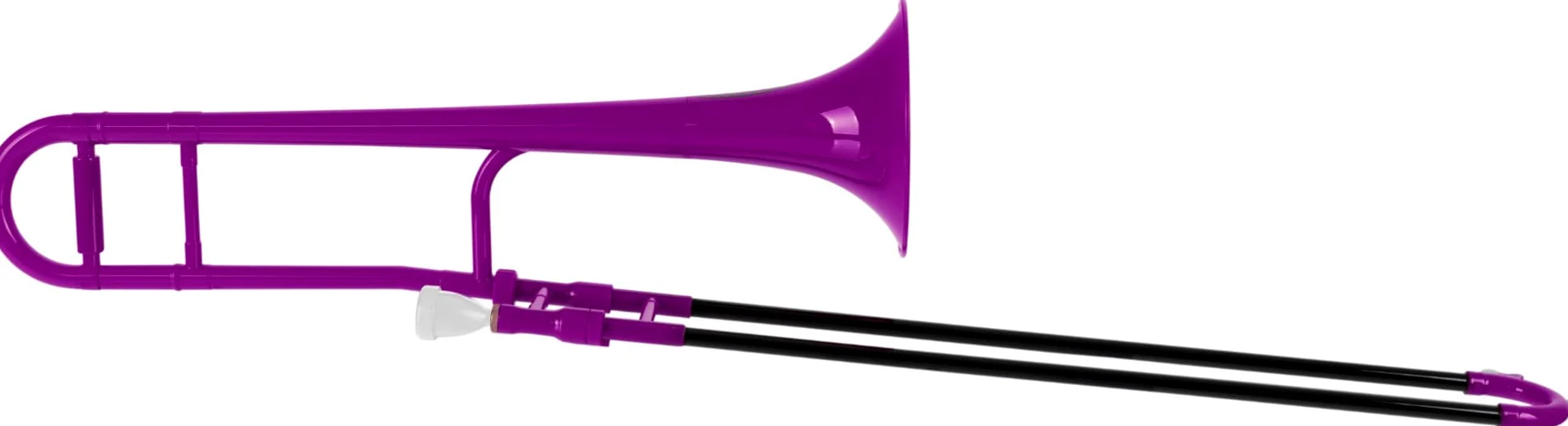 Classic Cantabile MardiBrass Trombone Tenore in ABS - Accordatura Bb - Coulisse in Fibra di Vetro - 660g leggera - Foratura: 12 mm - incl. Bocchino e Gigbag - viola