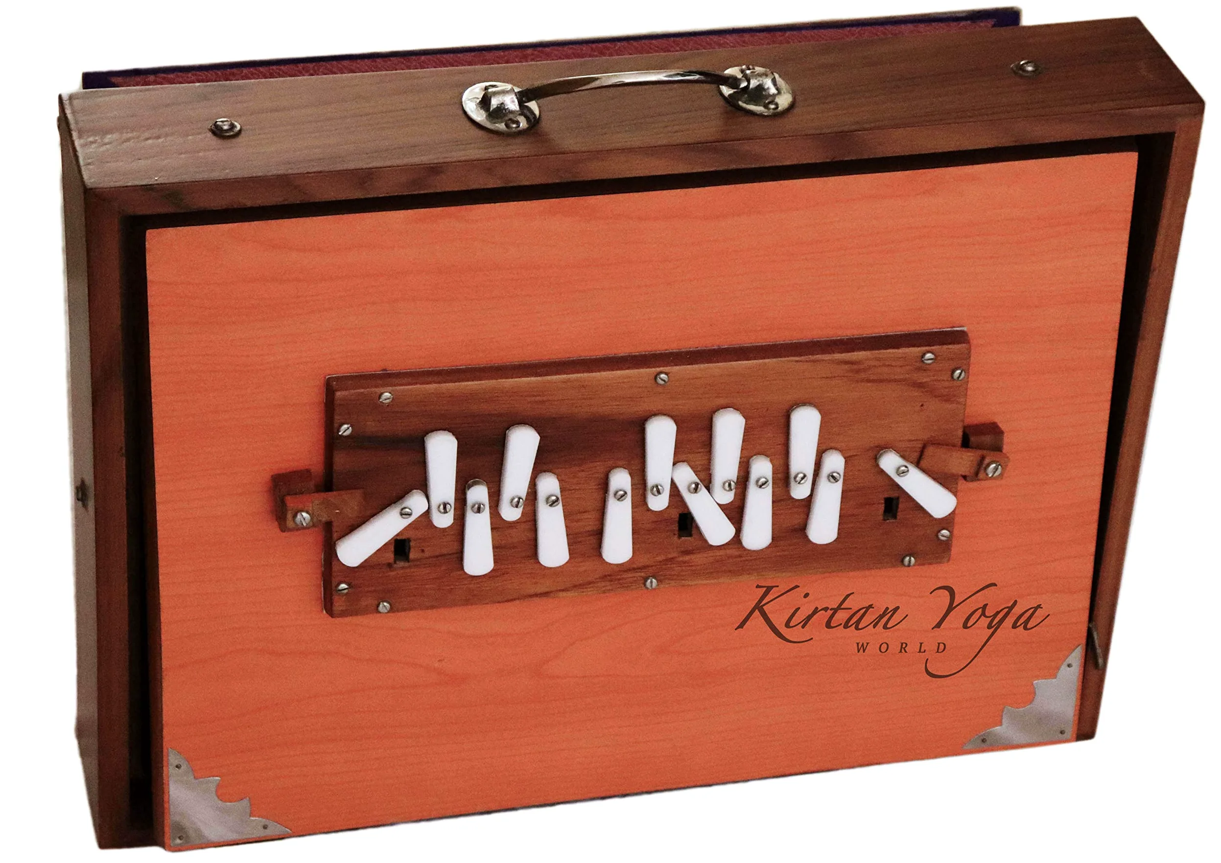 Shruti Box Raga Standard, modello professionale, legno Kail, scala da DO a DO (DO3 a DO4), 39 x 30 x 8.5 cm, peso 3.5 Kg, accordatura 440Hz (432Hz su richiesta)