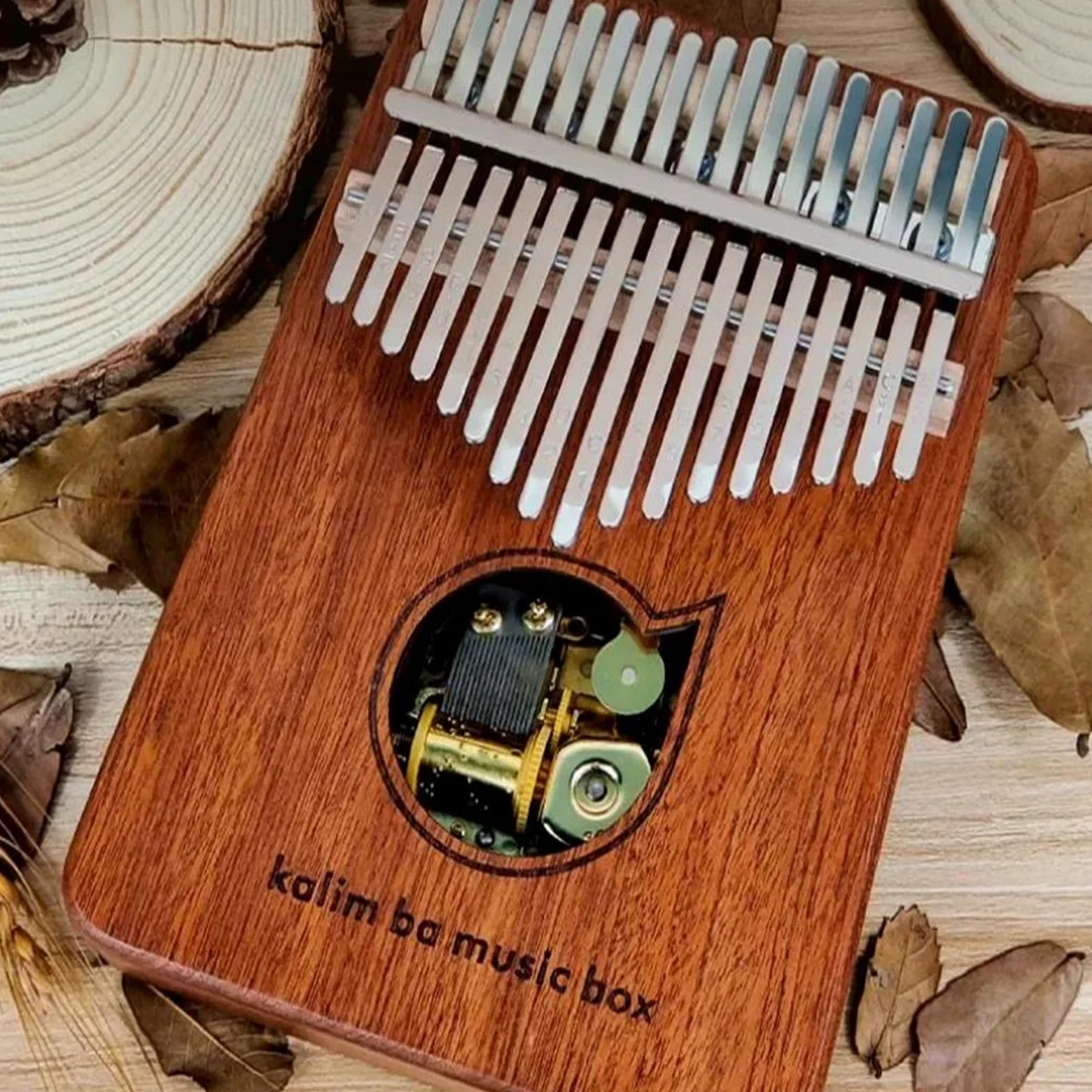 Kalimba 17 Tasti Possono Suonare Il Pianoforte Con Il Pollice Carillon In Legno Kalimba Tastiera Strumenti Musicali Pianoforte Professionale(Style 2)