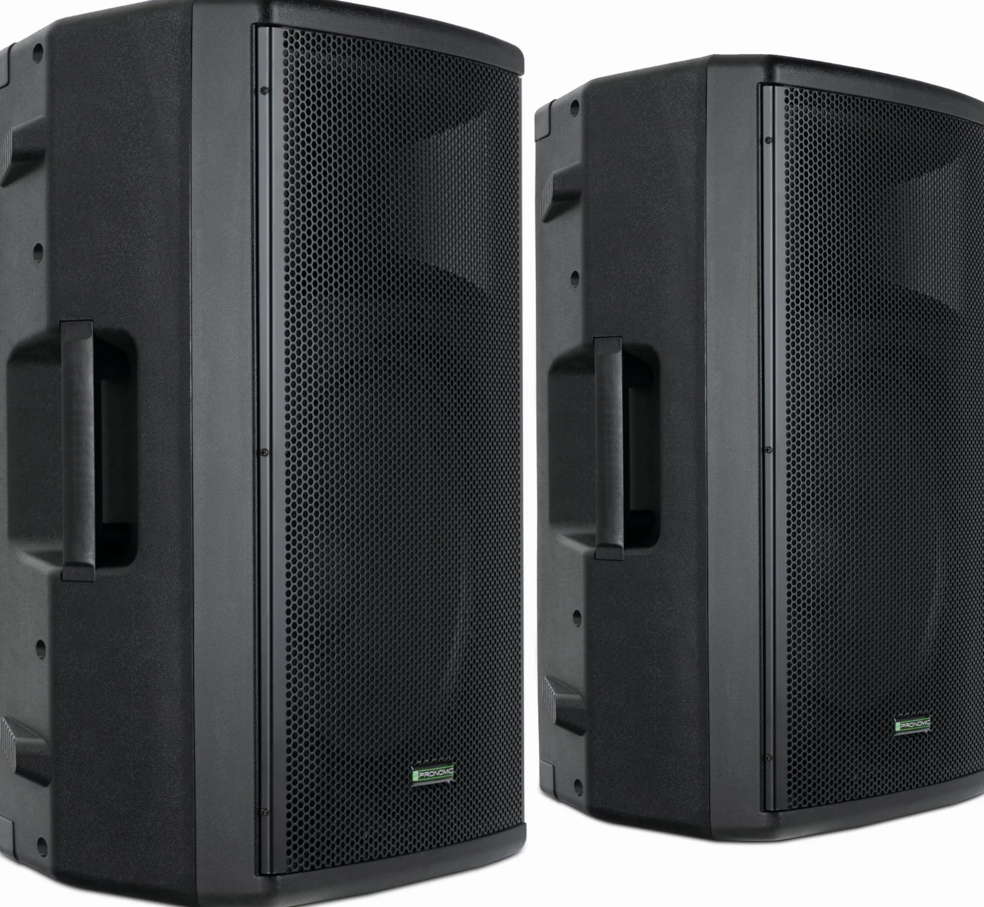 Pronomic E-215 MA Cassa Attiva 15" Set Stereo 500 Watt, SPL: 120 dB | Woofer: 15" (381 mm), Tweeter: driver a compressione 1, SPL: 120 dB, Potenza: 120 Watt (RMS)/ 250 Watt (Peak), 35 mm), 5 kHz