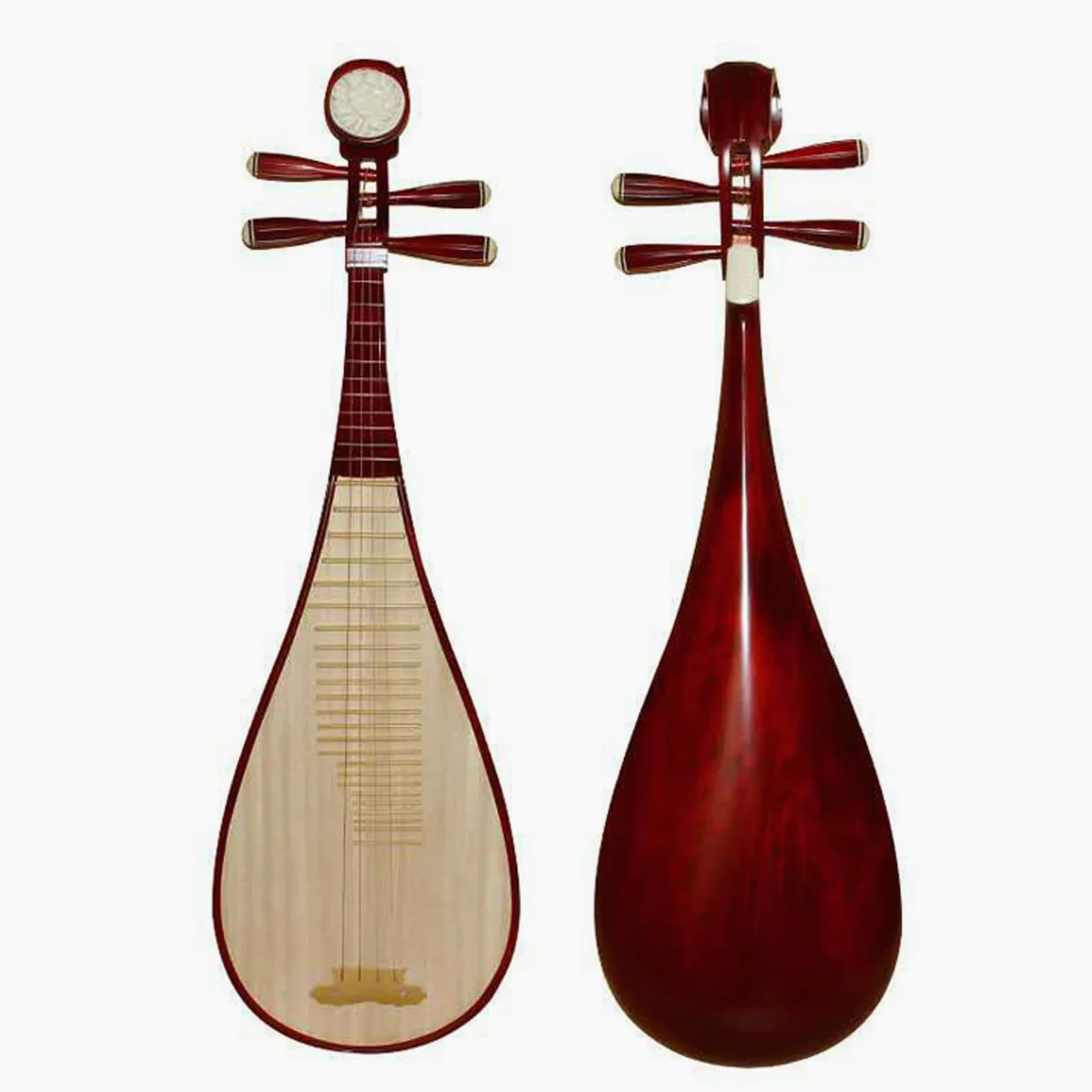 Liuto Cinese, Liuto Cinese in Legno Duro, Superficie Lucida e impeccabile otterrai Un liuto di Materiale(87CM*28CM)