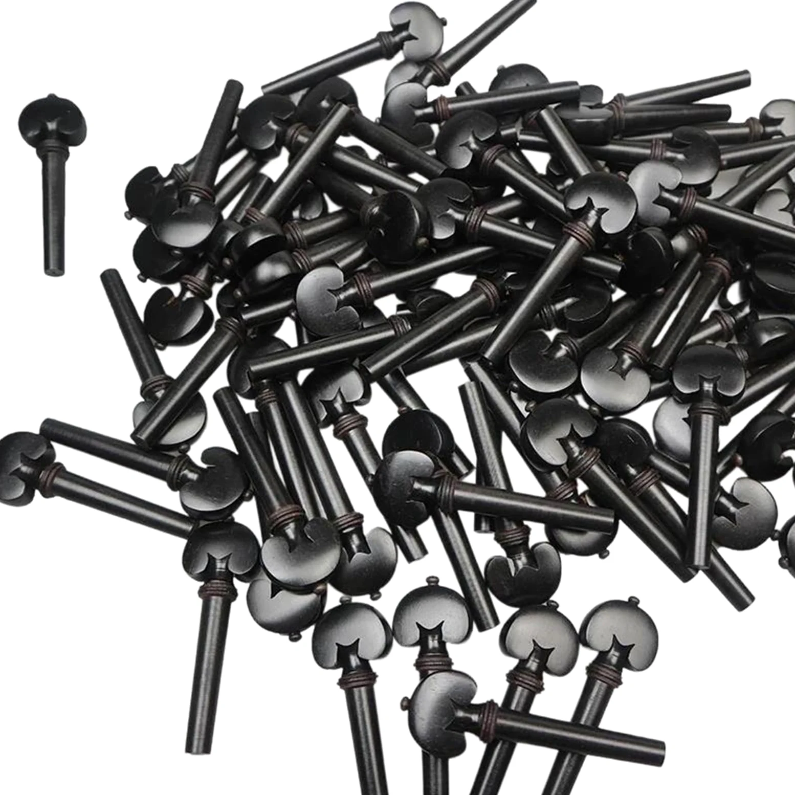 Accessori Per Strumenti A Violino 20 Pezzi Di Dimensioni Standard Per Violino Corde Per Accordatura Chiavi In ​​legno Ebano Parti Dellaccordatore Per