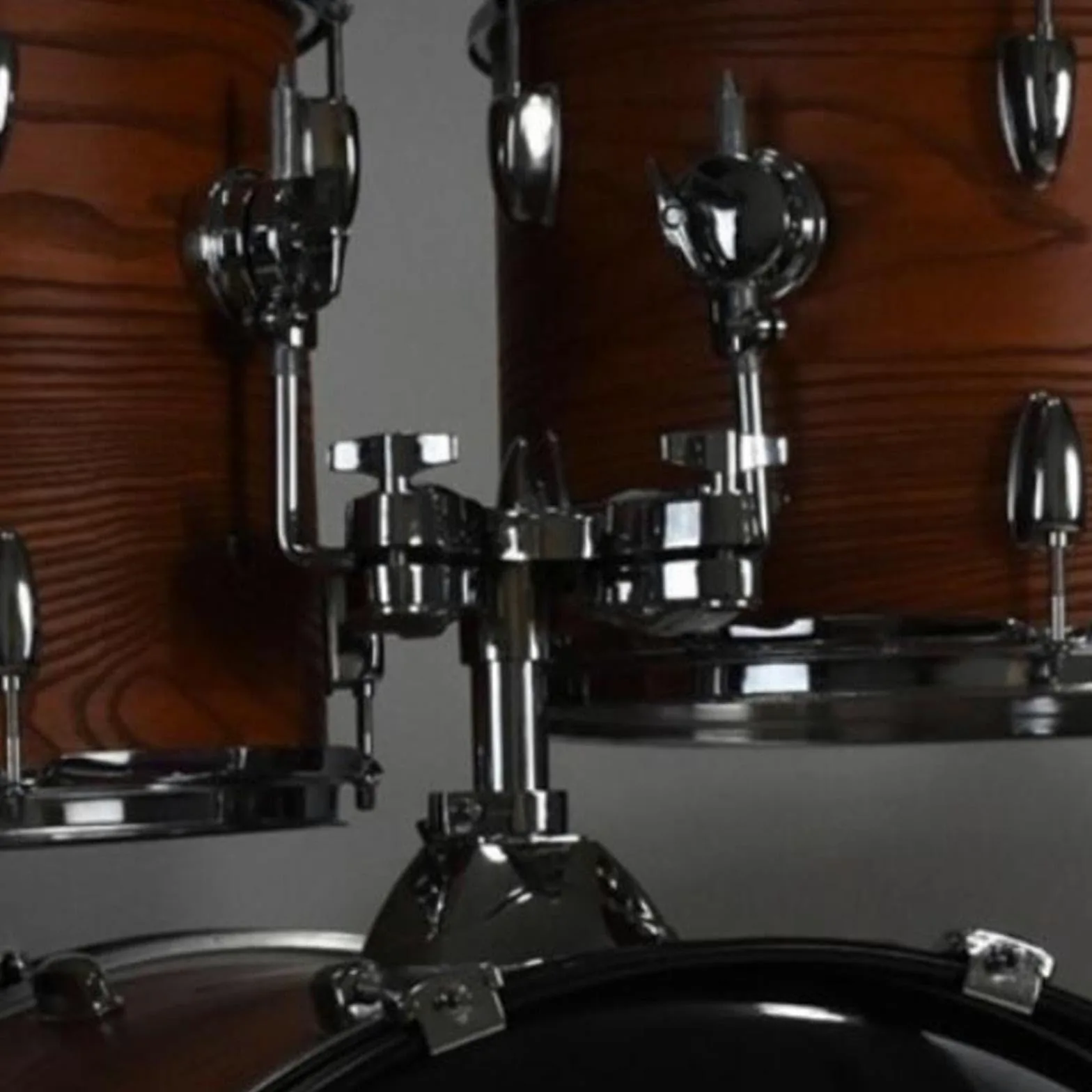 predolo Supporto per Tamburo Tom in Metallo per Batteristi, Supporto per Esibizioni Musicali, Espositore Stabile E Leggero per Parti di Tamburo Tom Fai da Te, Doppio Supporto Tom
