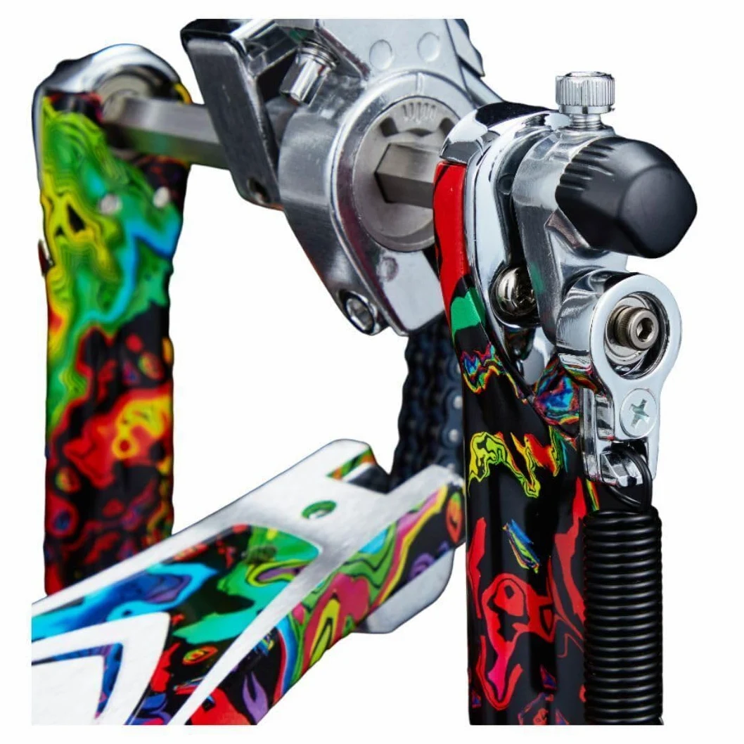 Tama HP900PMPR Einzelpedal Iron Cobra Power Gilde Psychedelic Rainbow - Pedale per batteria