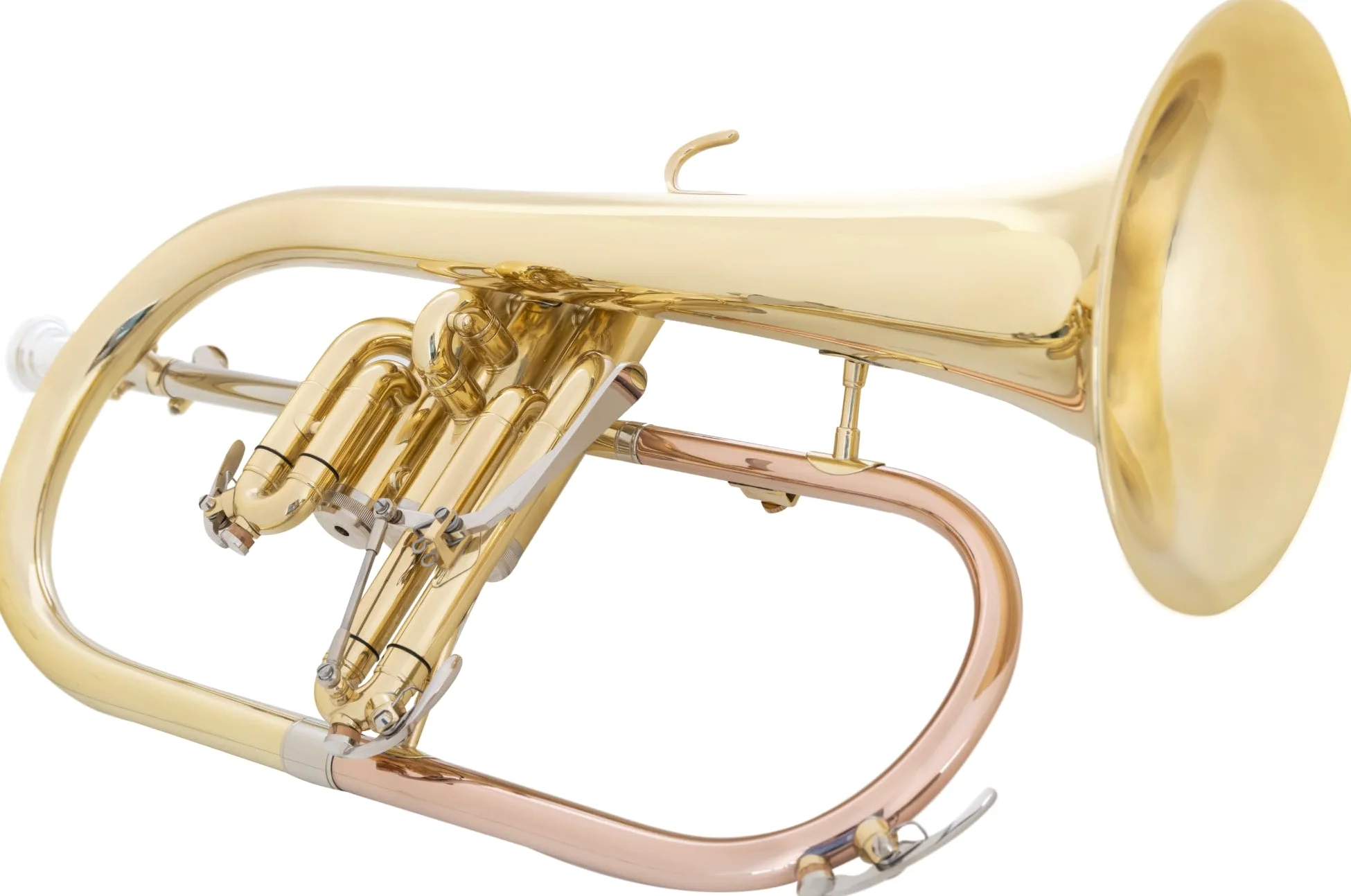 Classic Cantabile FL-26L Flicorno (intonazione Bb, leva trigger, 3 chiusure a strappo, bocchino, custodia) laccato