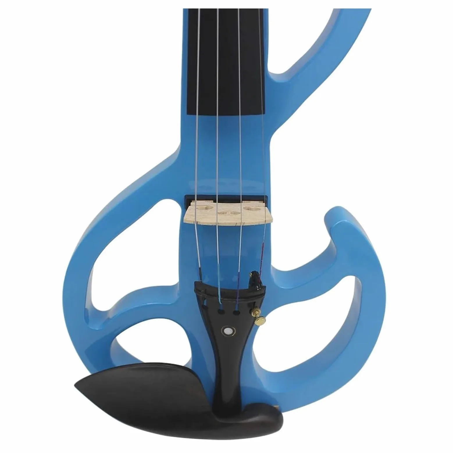 Violino Elettrico 4/4 Con Finitura Blu Tavola In Acero Tastiera In Ebano Strumento A Corde Violino