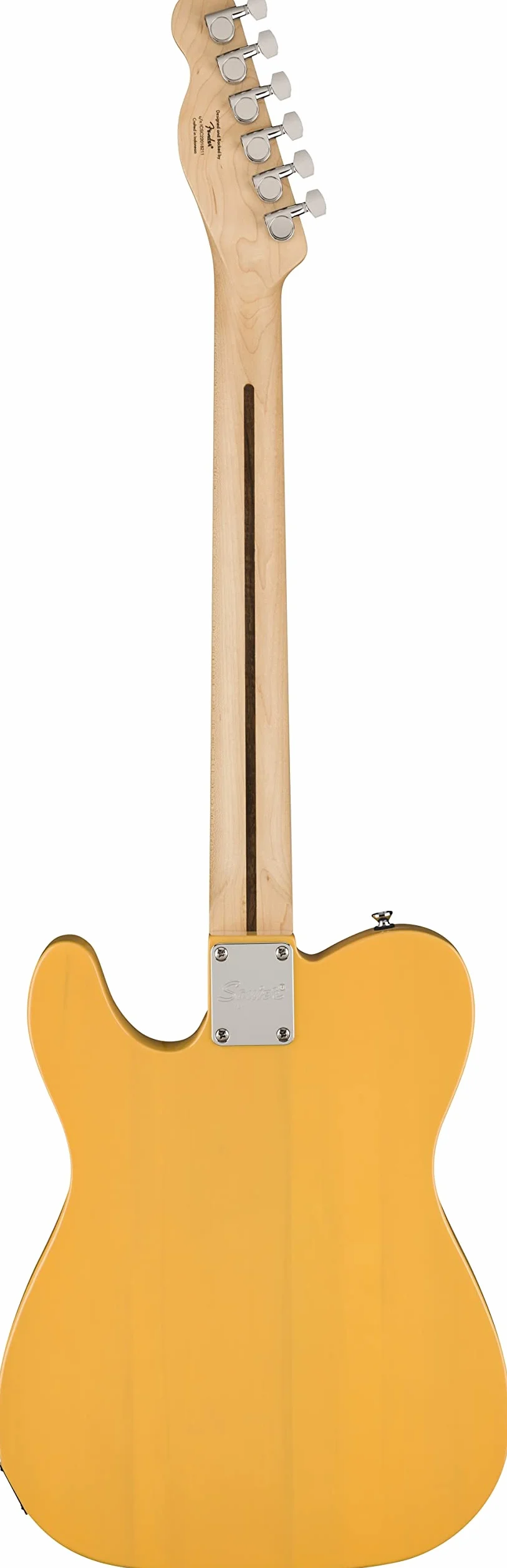 Squier by Fender Sonic Telecaster – Chitarra Elettrica, Tastiera in Acero, Battipenna Nera, Butterscotch Blonde, Pickup Single-Coil, Include Lezioni Virtuali su Fender Play