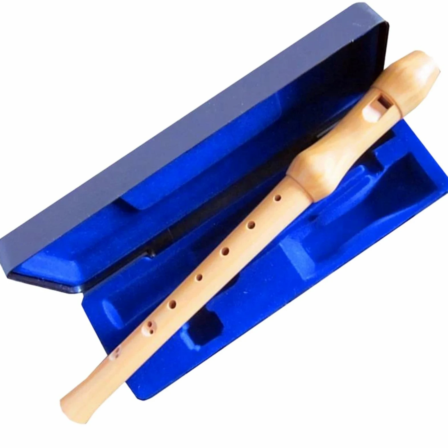 Tradizione Flauto Dolce Flauto Dolce Professionale In Legno Soprano A 8Fori Clarinetto Chiave C Verticale Con Voce Acuta Custodia In Resina Nera