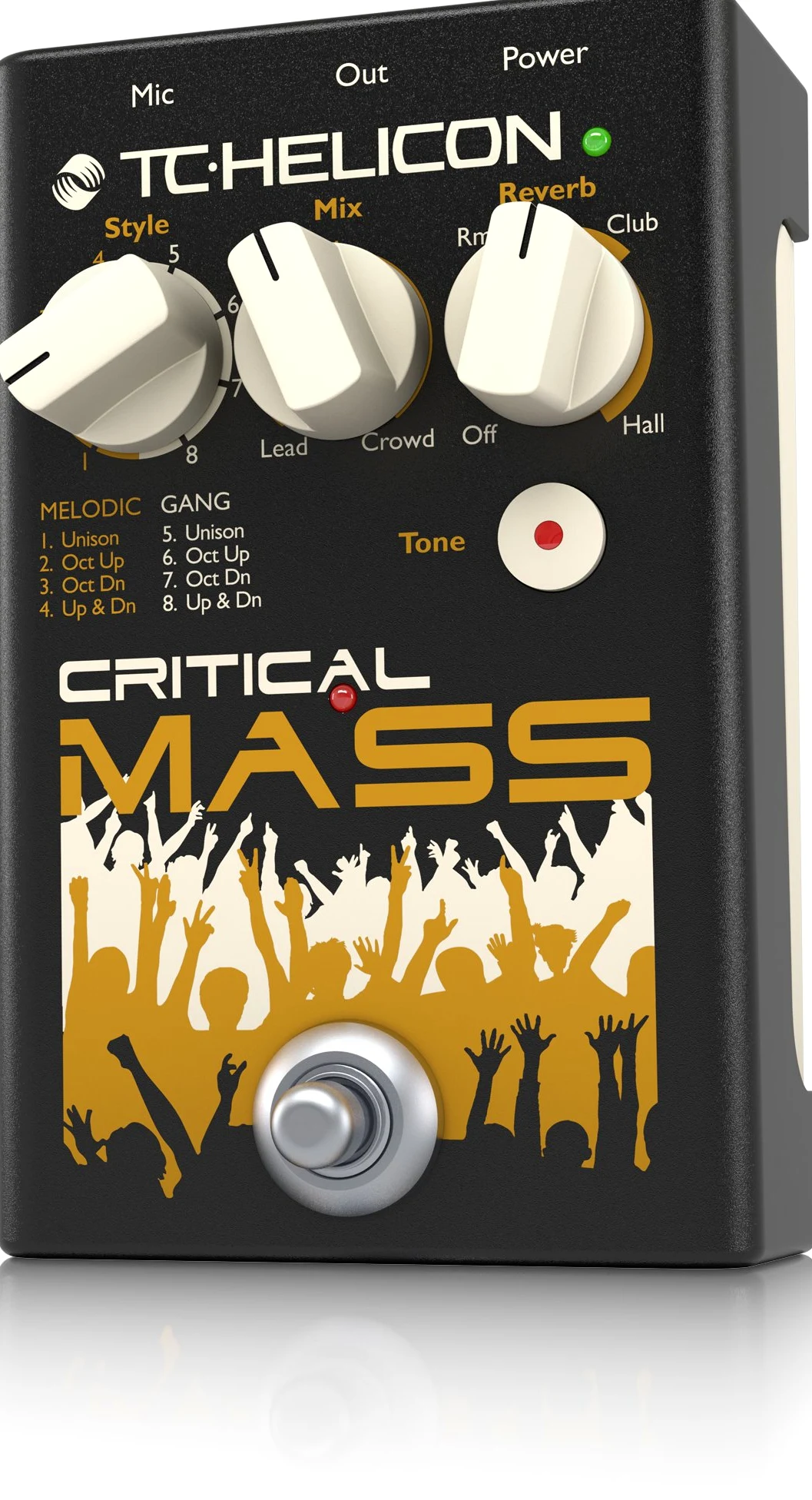 TC Helicon CRITICAL MASS - Stompbox vocale di qualità da studio per effetti sonori di grandi gruppi