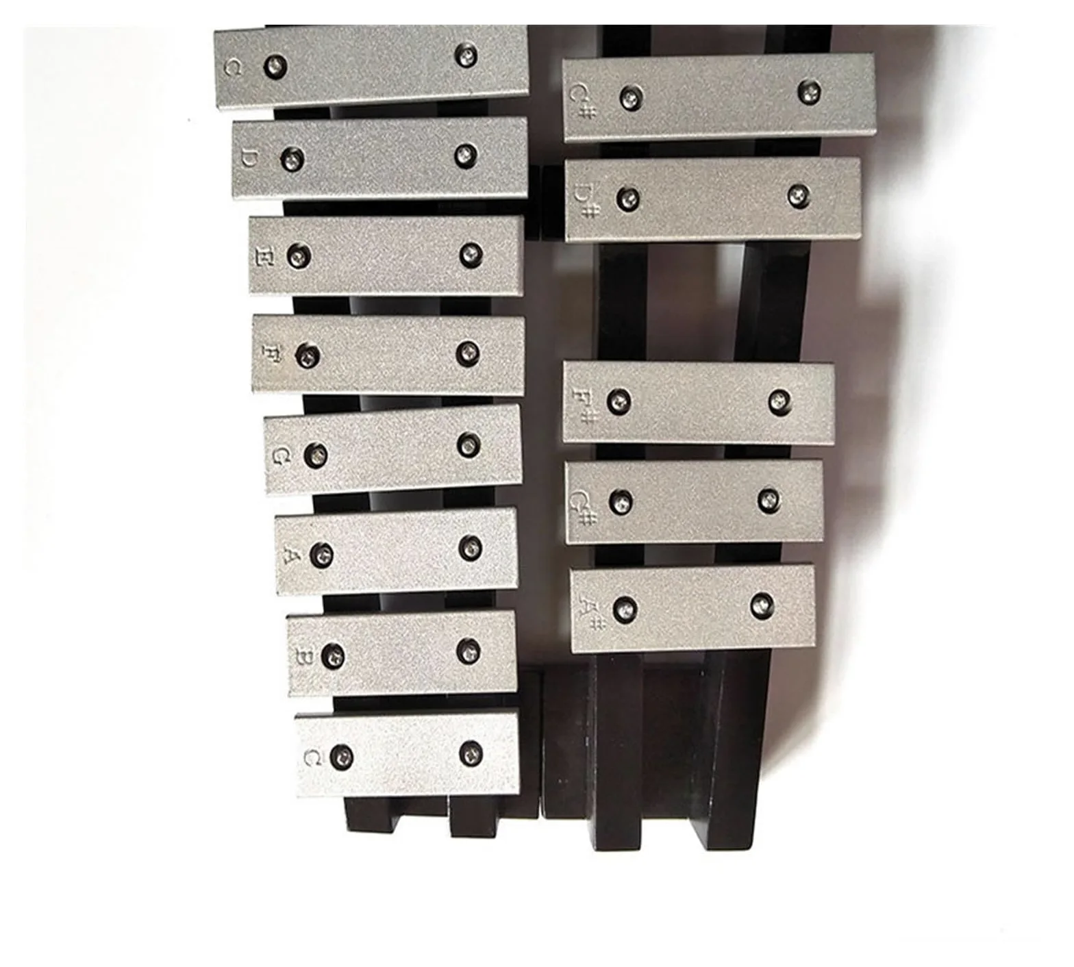 xilofono ​Legno Strumento Didattico per Pianoforte con Piastra in Alluminio Battuto A Mano A 30 Toni, Strumento A Percussione Carillon Tipo Scala