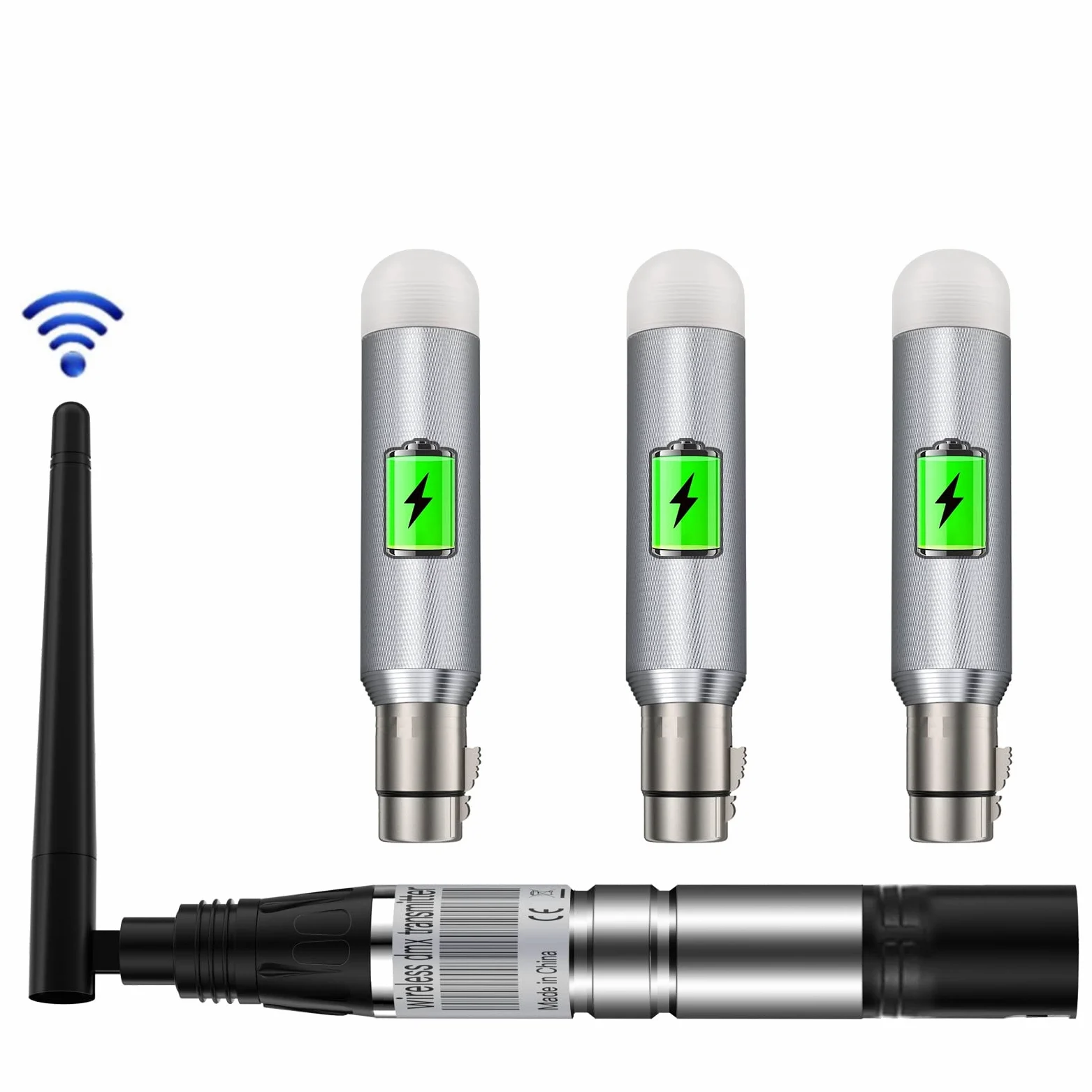 UKing Controllore DMX Senza Fili, Trasmettitore/Ricevitore Wireless DMX512 Controllore di illuminazione a LED Funziona con il Controller DMX, per Luminose del Palcoscenico a Testa Mobile DMX 512/384