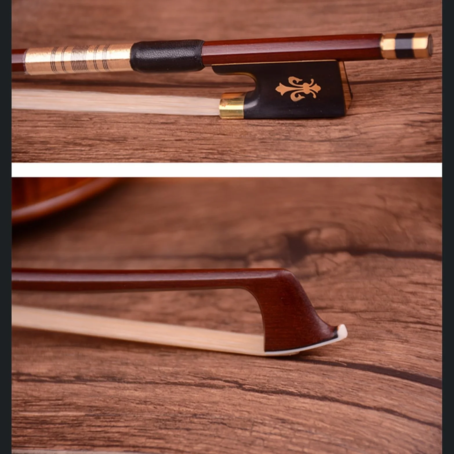 Arco Violino Arco da violino misura 4/4 arco rotondo arco da violino per principianti arco ottagonale coda di cavallo mongola adulto(1/2 round bow)