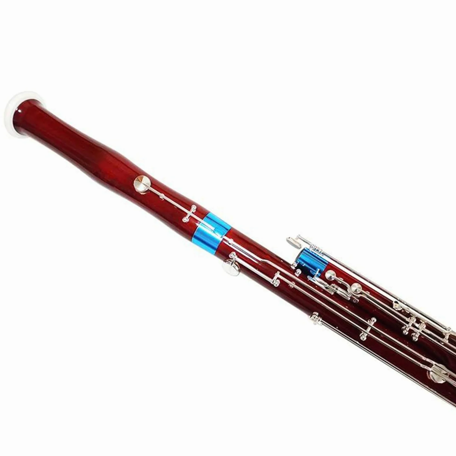 Colore Legno Chiave C Fagotto Chiave Nichelata Strumenti Musicali A Fiato Con Custodia Accessori Fagotto Per Principianti